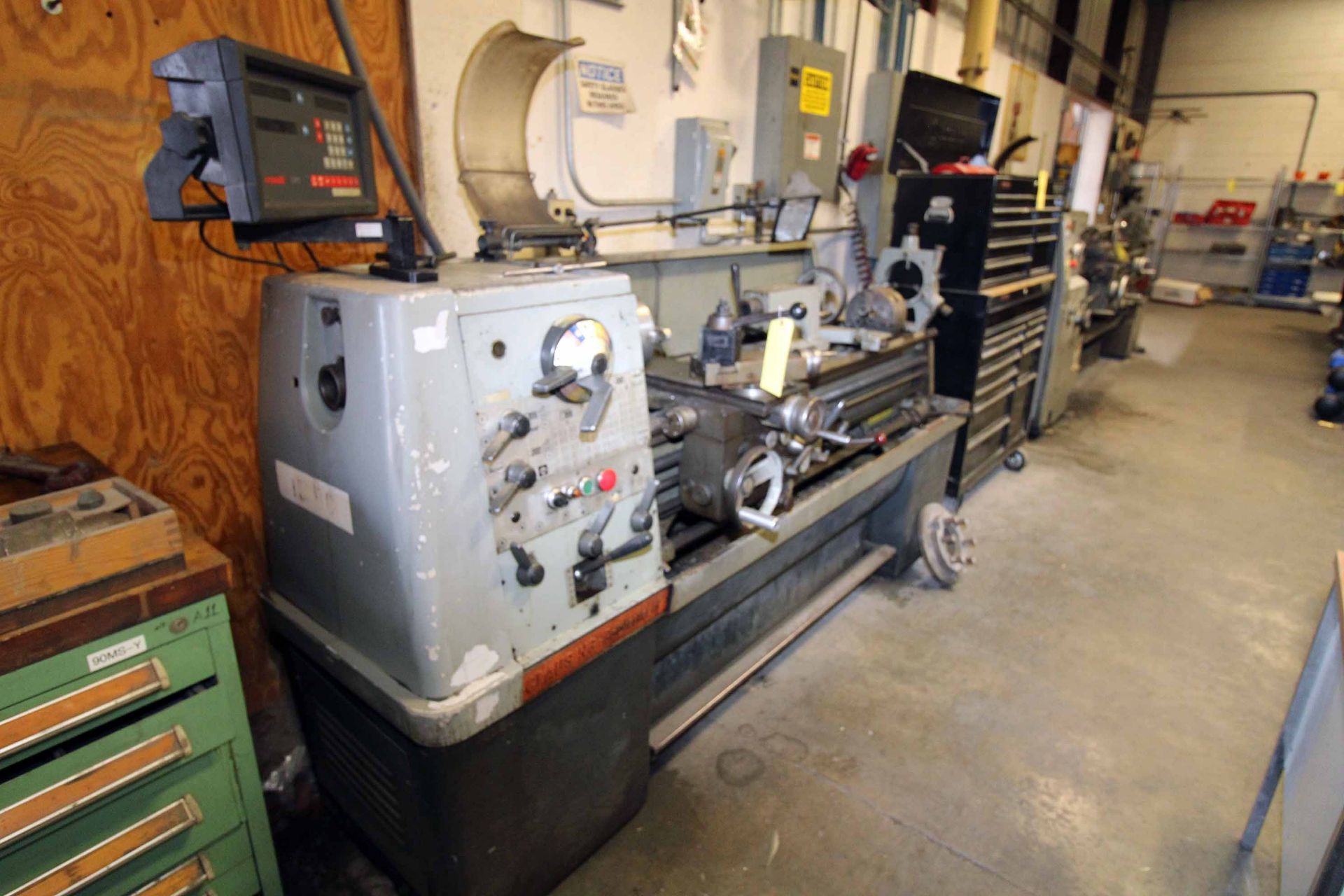 ENGINE LATHE, CLAUSING COLCHESTER 15” X 50”, Newall D.R.O., taper attach., steadyrest, rotating - Image 2 of 6