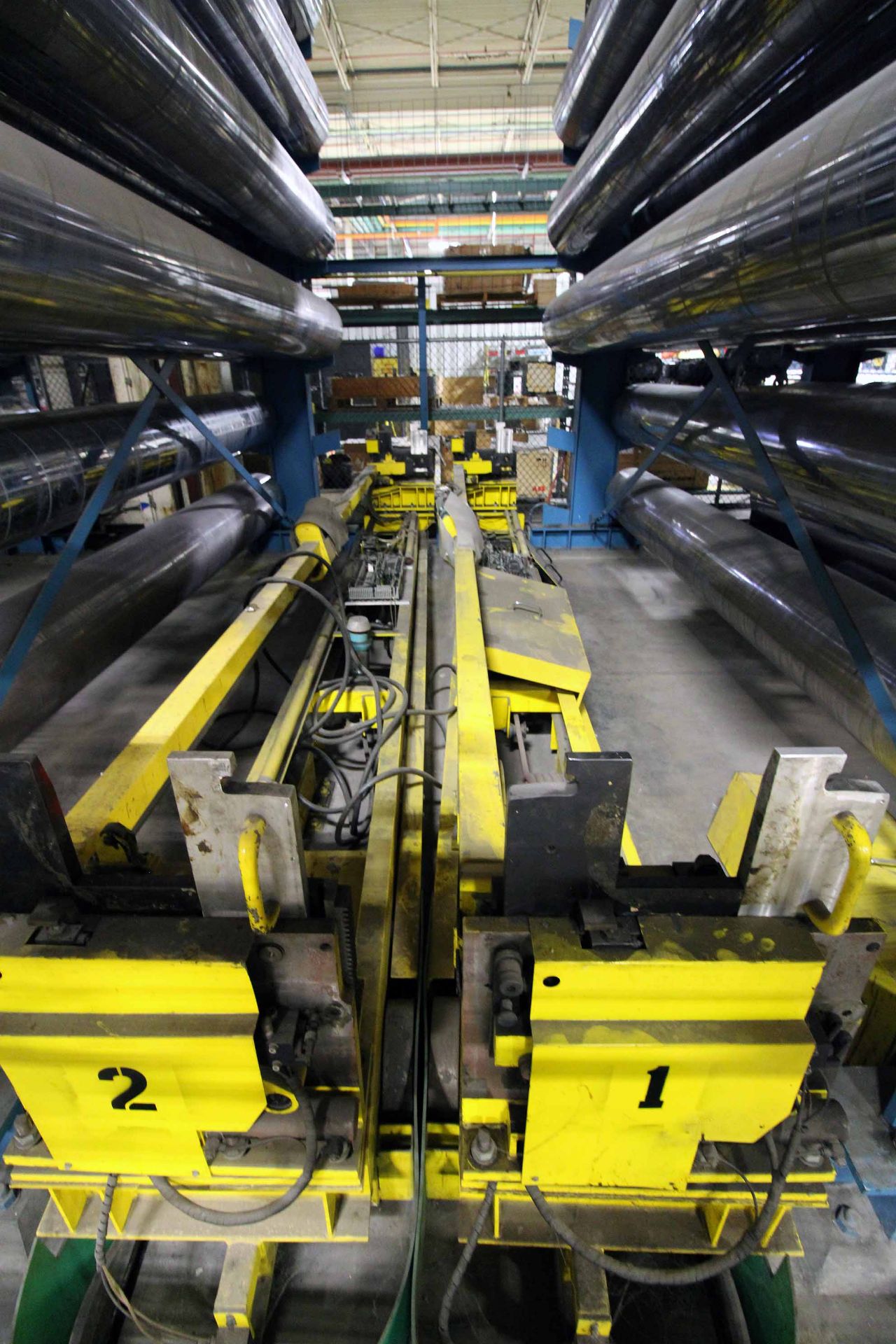 ROLL STORAGE AREA, MFG. UNKNOWN, w/ (27) pairs of tree type roll packing, 18-roll cap., 480 max roll - Image 6 of 11