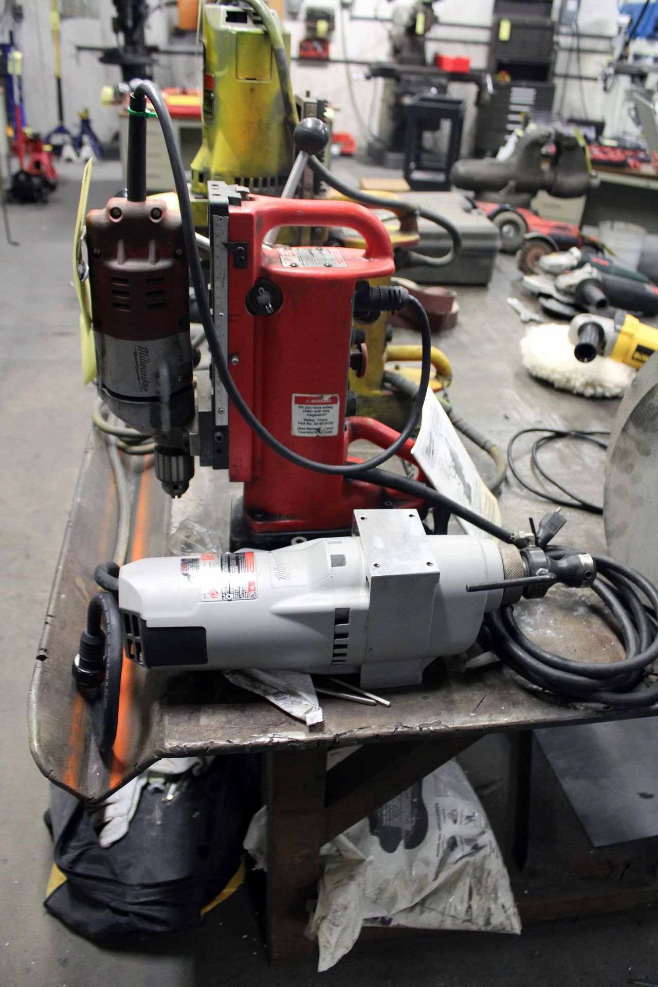 MAGNETIC BASE DRILL, MILWAUKEE MDL. 4203, 11"L. X 17-1/4" ht. - Image 2 of 6