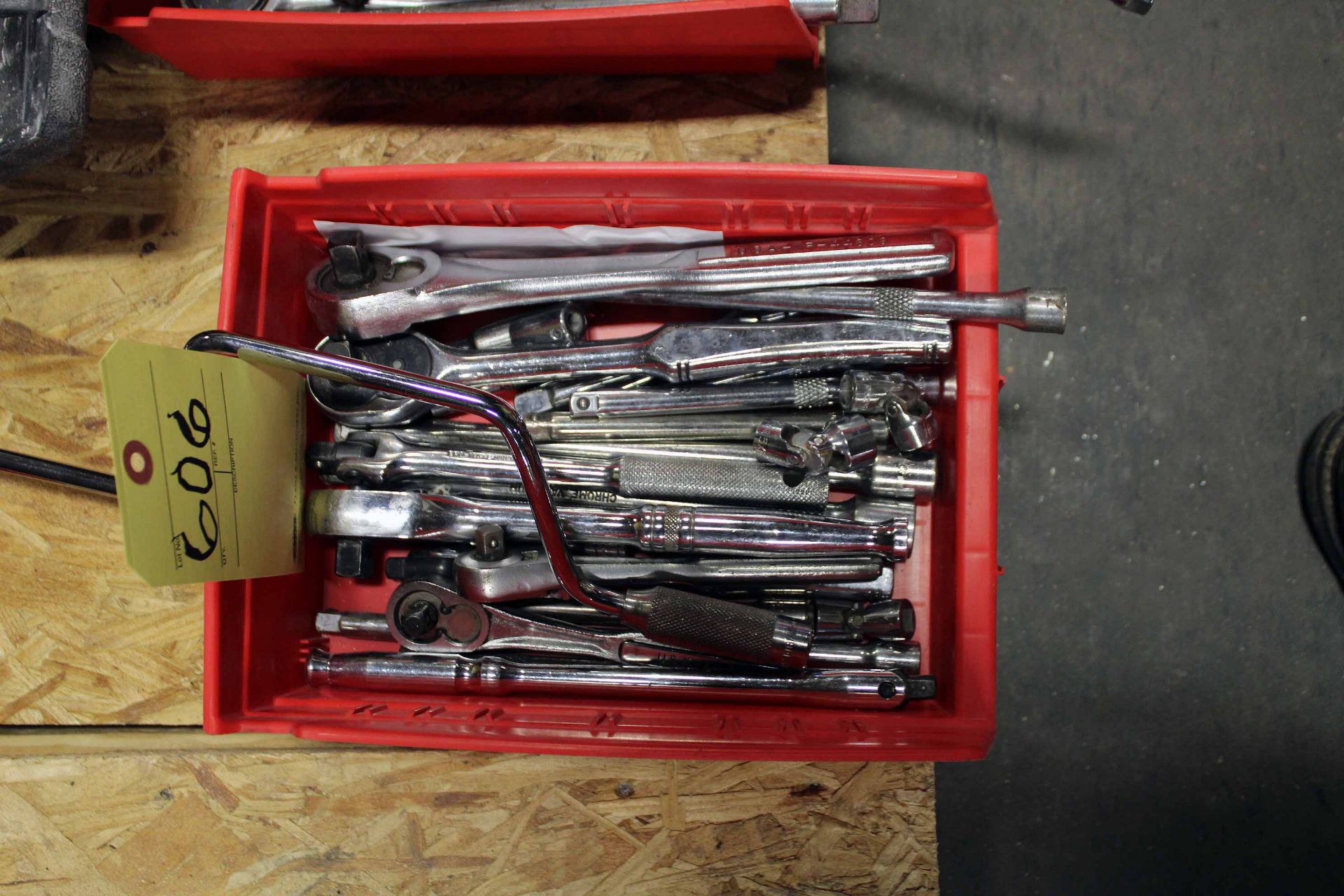 LOT CONSISTING OF: 1/2" & 3/8" drive ratchets, break over bars, extensions, etc.