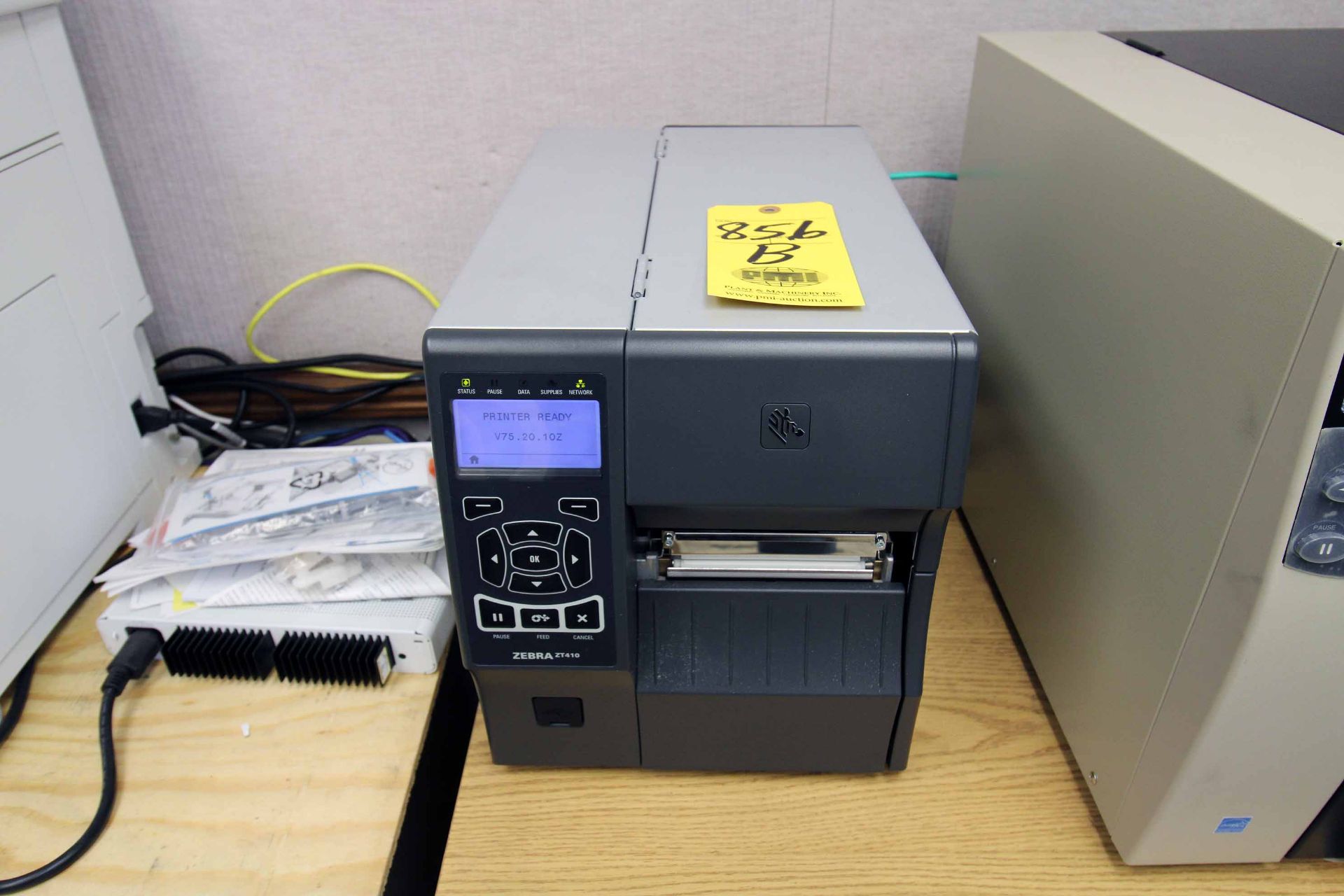 LOT OF (2) PRINERS, ZEBRA ZT410, THERMAL TRANSFER BARCODE LABEL PRINTERS, APPROX. 4" PRINT WIDTH