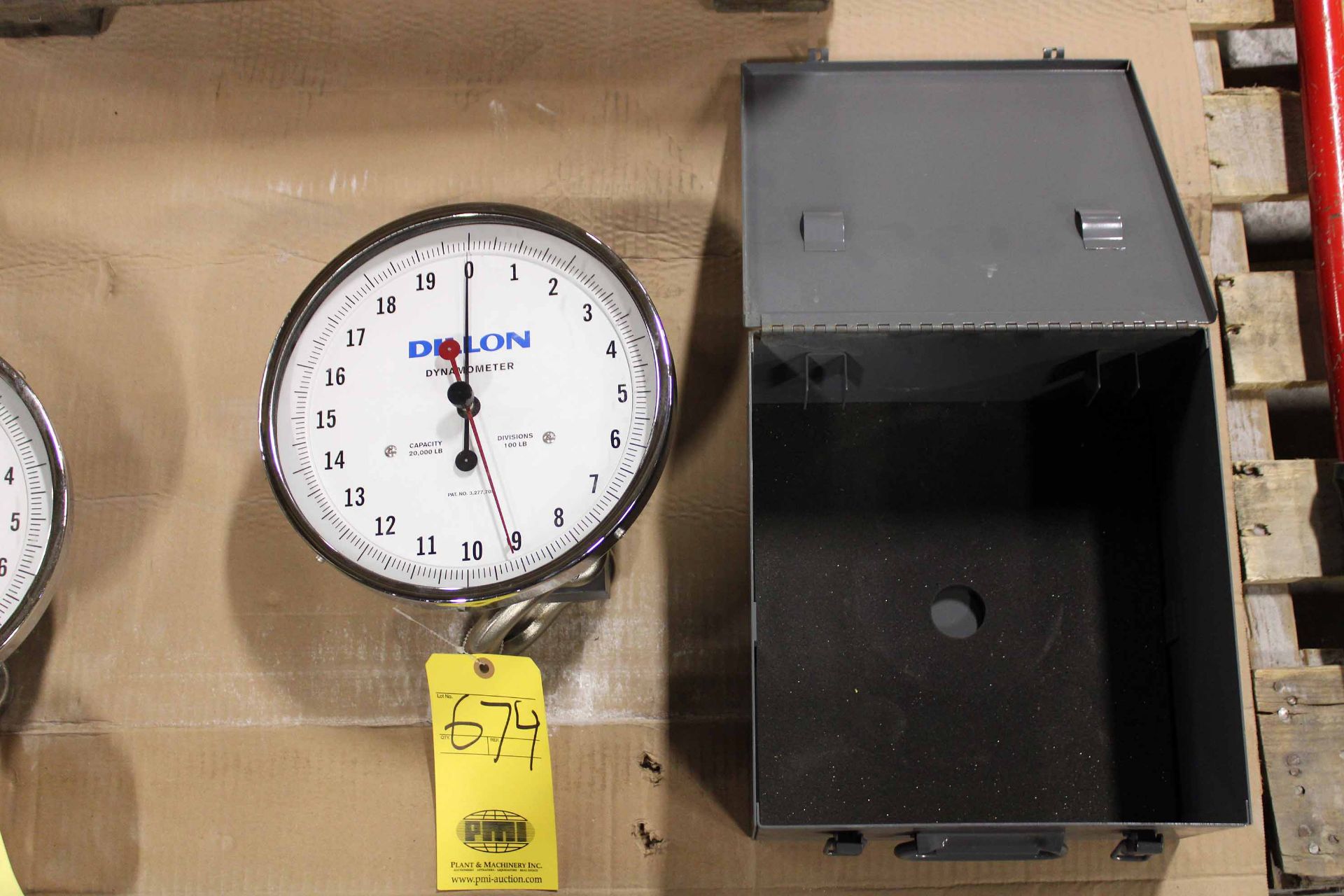 DYNAMOMETER, DILLION, 20,000 LB. CAP., 10" face