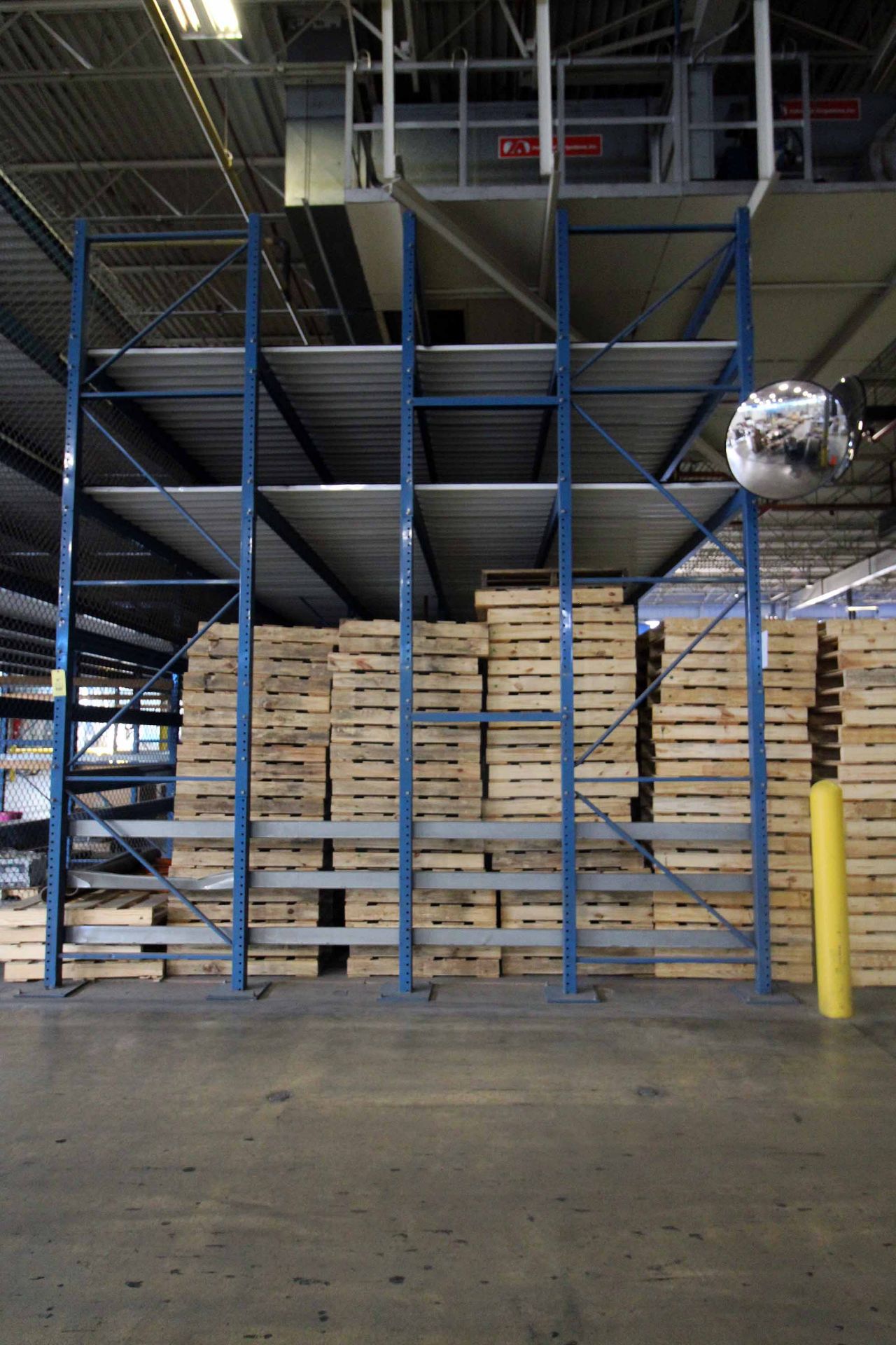 LOT OF TEARDROP PALLET RACK SECTIONS (7), 2-tier, 14'dp. x 12' 5"W. x 16' ht., less contents - Image 3 of 3