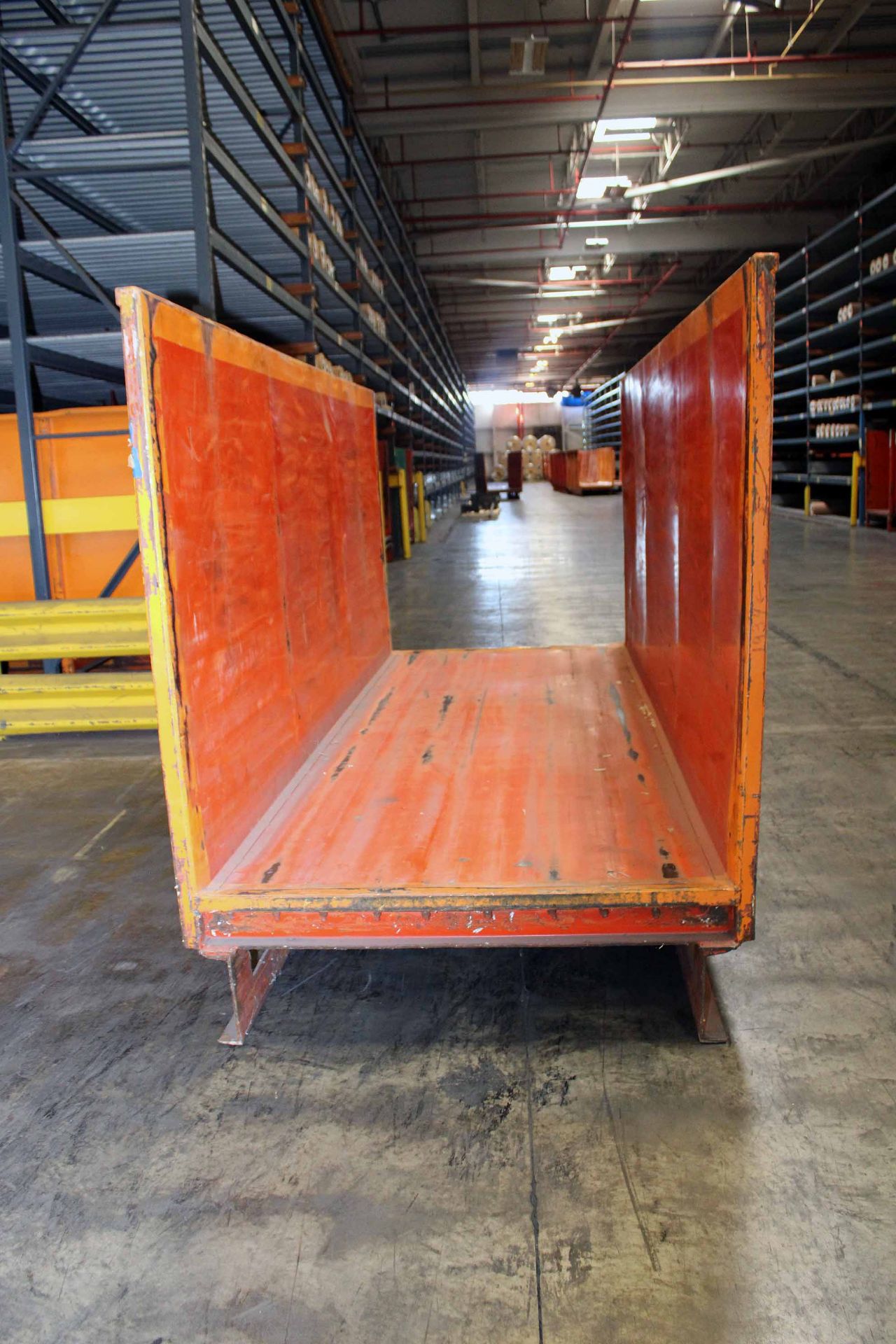 LOT OF MATERIAL TRANSPORT SKIDS (10), steel construction, approx. 5'W. x 12'L. x 6.5'ht. - Image 2 of 2