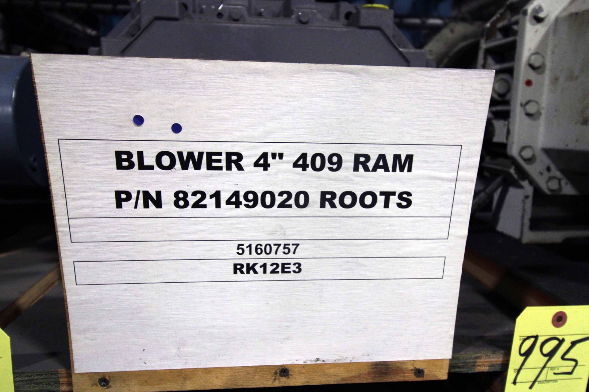 ROTARY POSITIVE BLOWER, ROOTS RAM FRAME 409 - Image 2 of 3