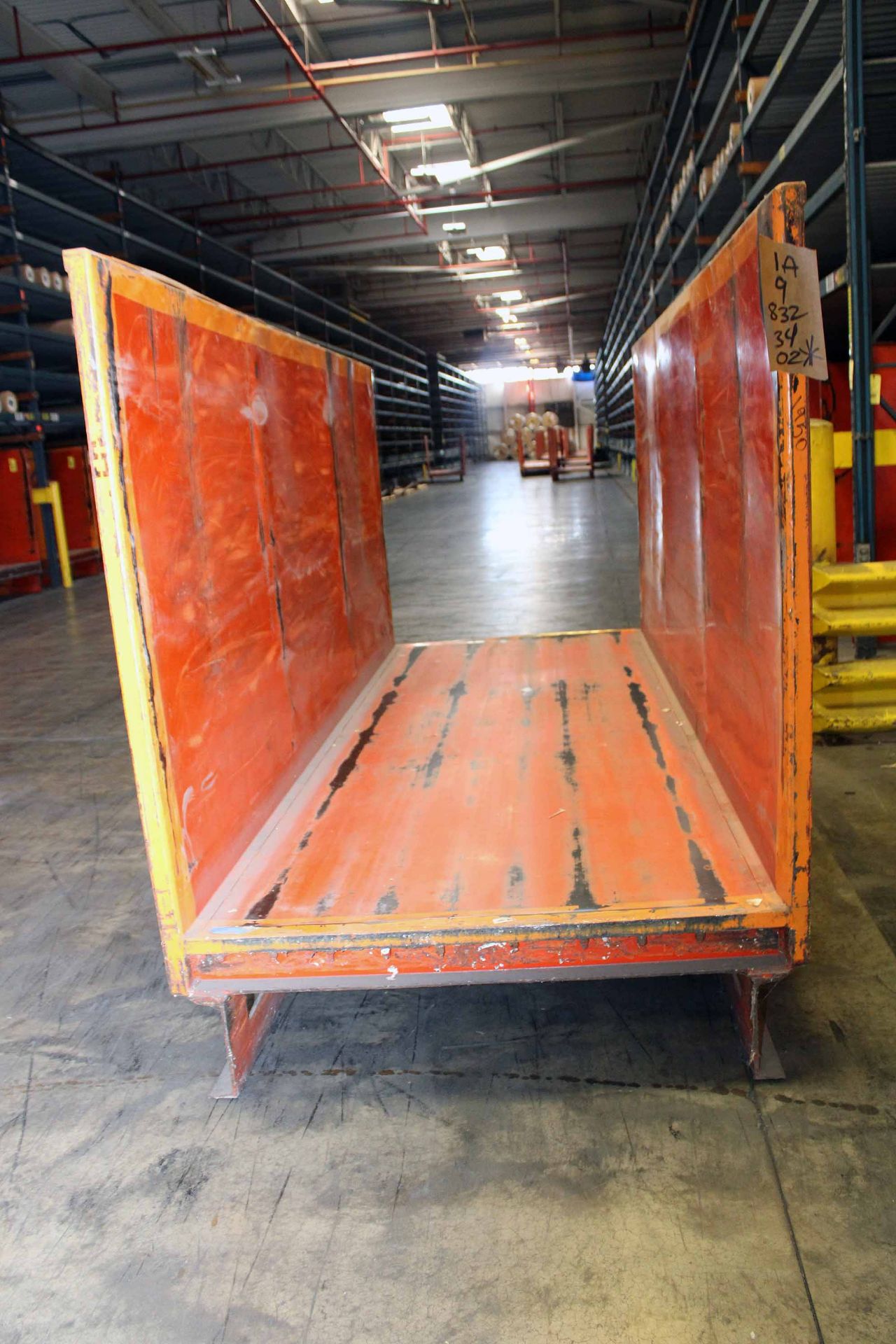 LOT OF MATERIAL TRANSPORT SKIDS (10), steel construction, approx. 5'W. x 12'L. x 6.5'ht. - Image 2 of 2
