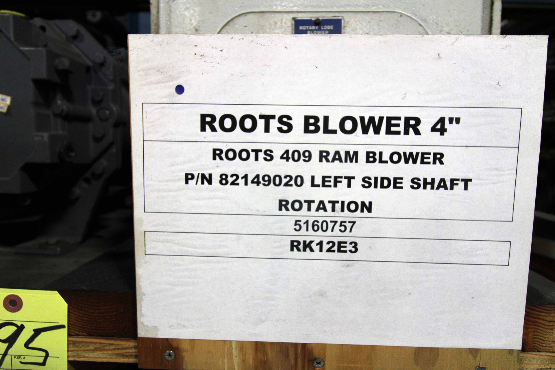 ROTARY POSITIVE BLOWER, ROOTS RAM FRAME 409 - Image 2 of 7