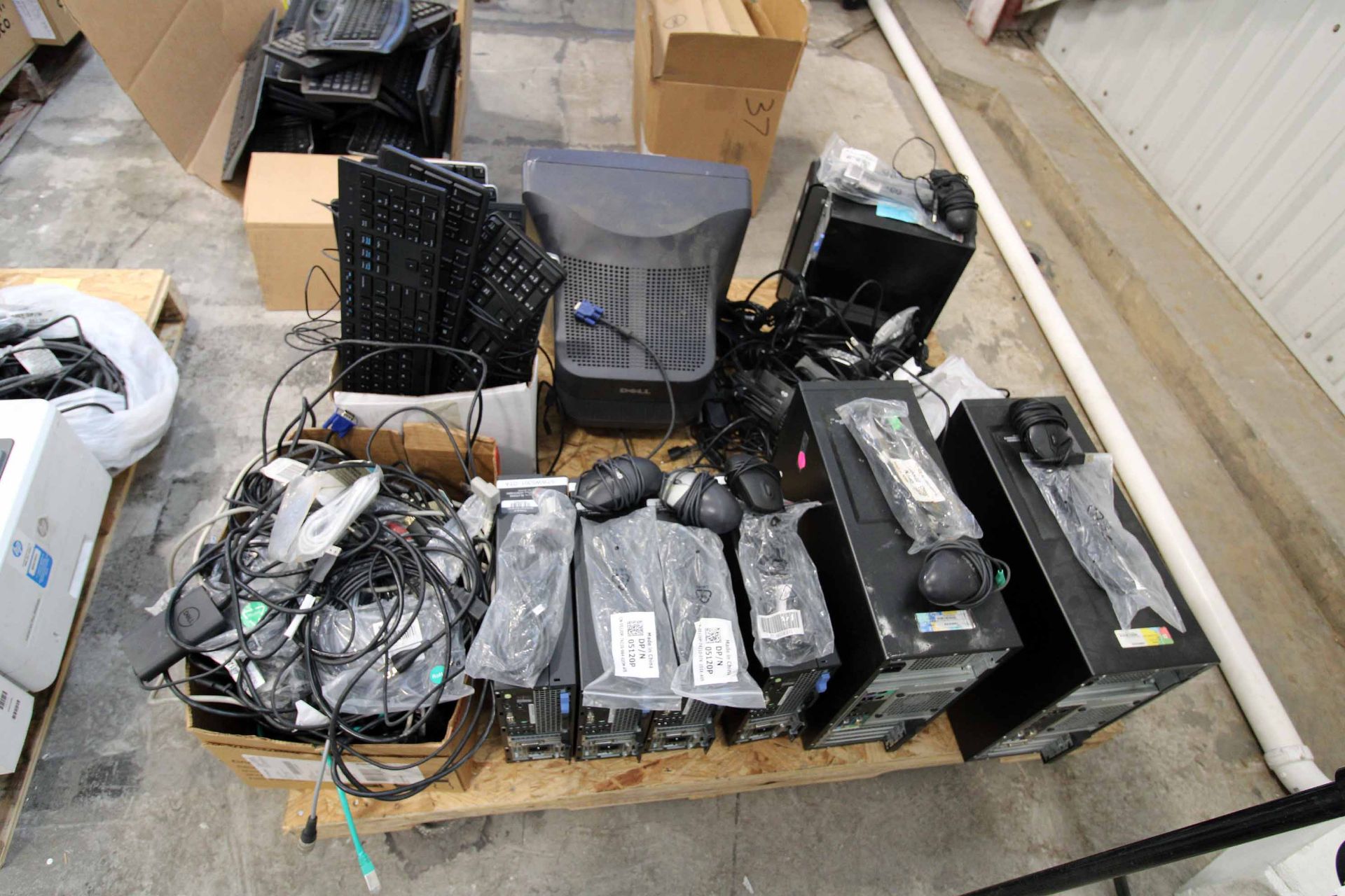 LOT CONSISTING OF: printers, CPU's, keyboards, other items (on three pallets) - Image 4 of 4