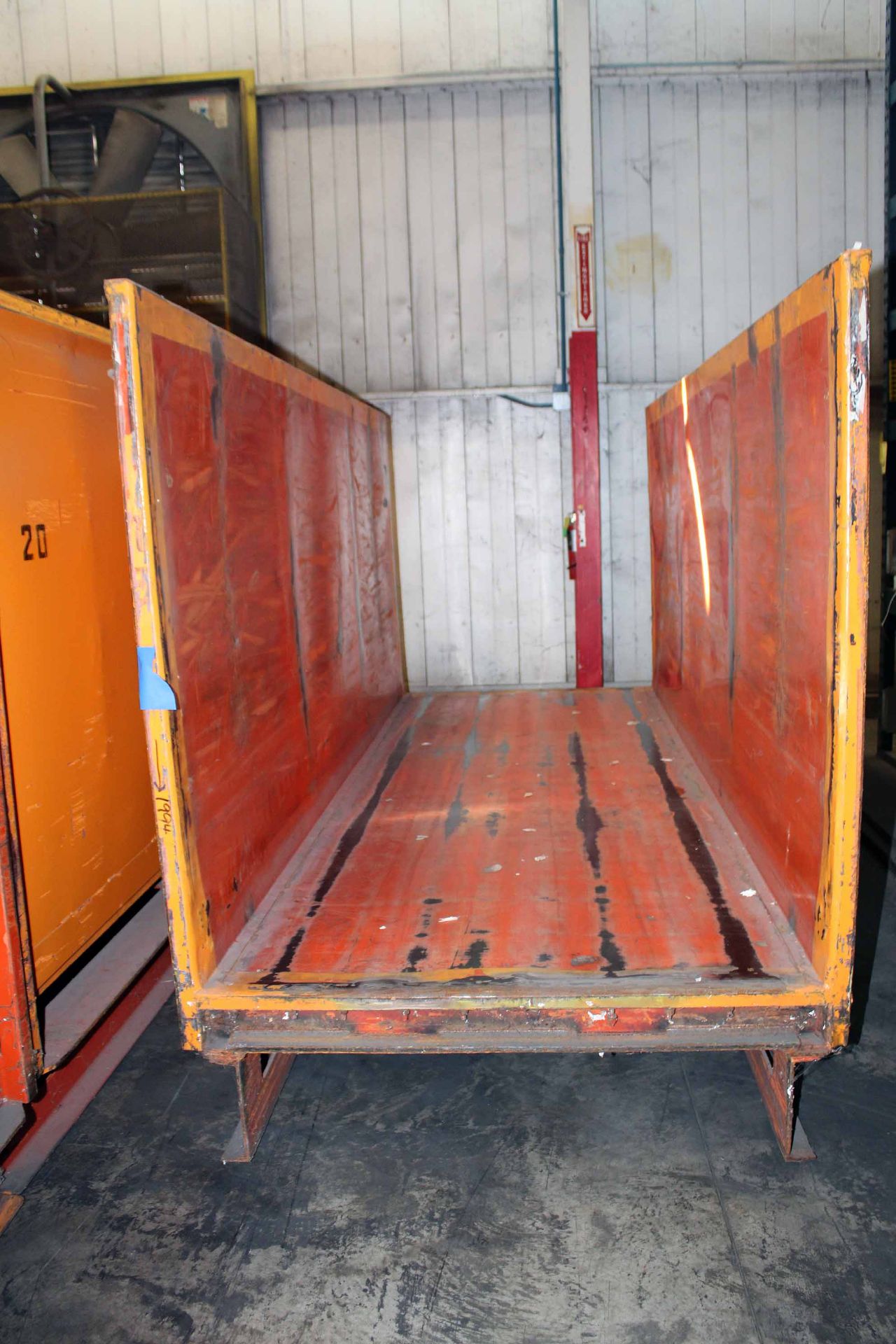 LOT OF MATERIAL TRANSPORT SKIDS (10), steel construction, approx. 5'W. x 12'L. x 6.5'ht.