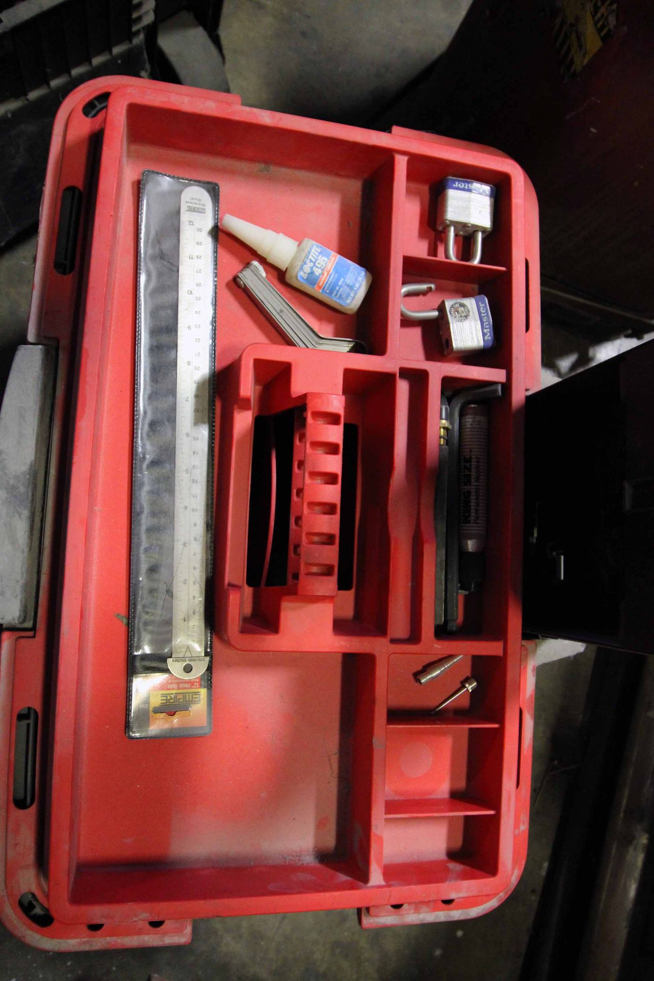 LOT CONSISTING OF: (2) Craftsman sit & stand tote trucks & (1) A-frame toolholder w/Beryllium Copper - Image 4 of 7