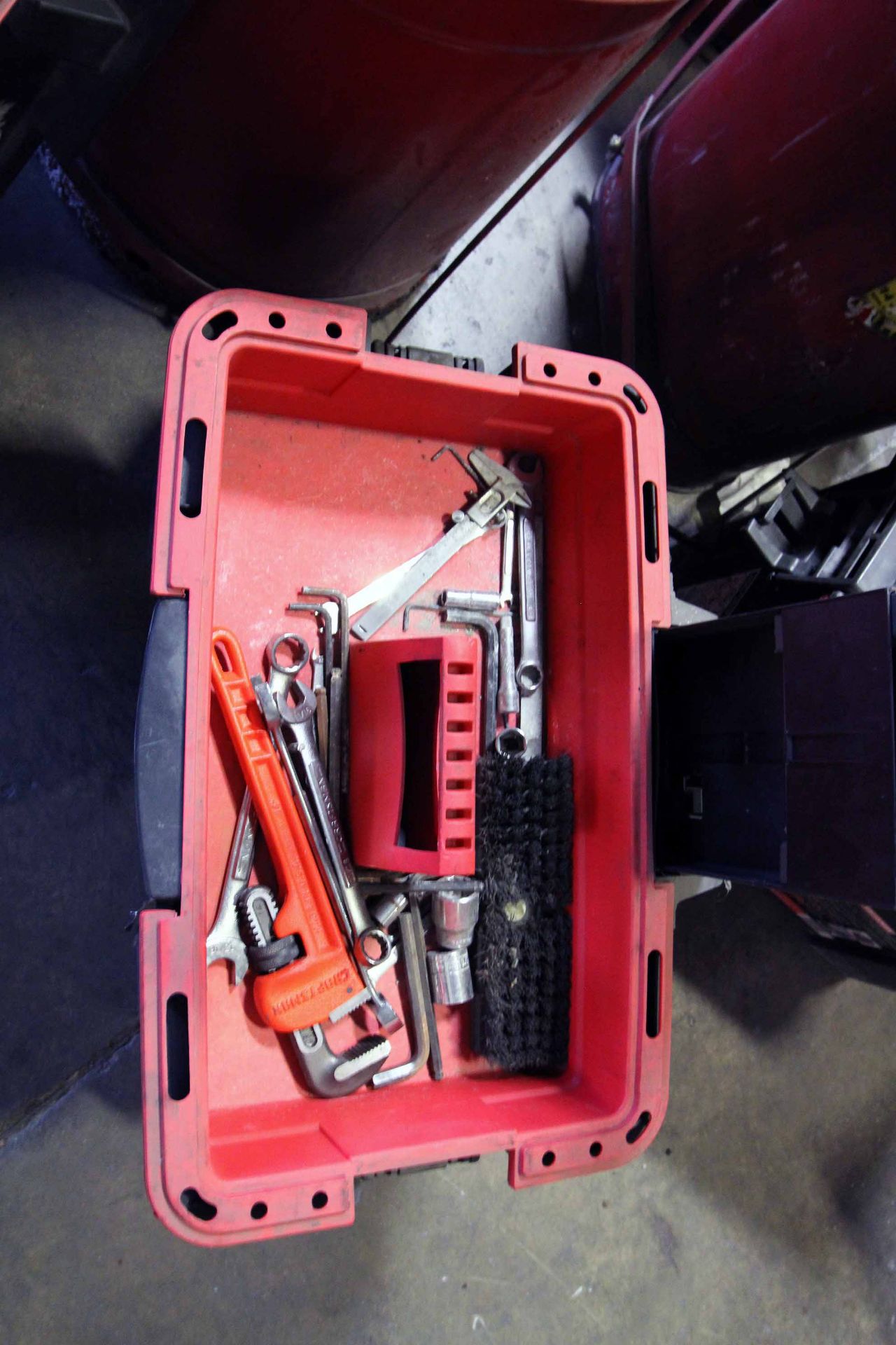 LOT CONSISTING OF: (2) Craftsman sit & stand tote trucks & (1) A-frame toolholder w/Beryllium Copper - Image 2 of 7
