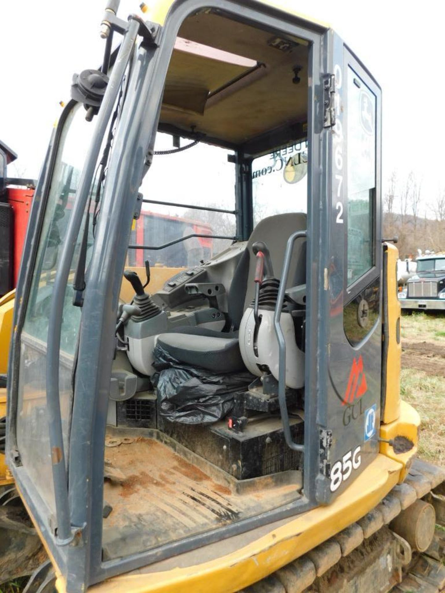 2018 John Deere Mini Excavator, Model 85G, 35" WD Bucket w/Clamp, S/N 1FF085GXAJJ019672, 24173 Hours - Image 9 of 10