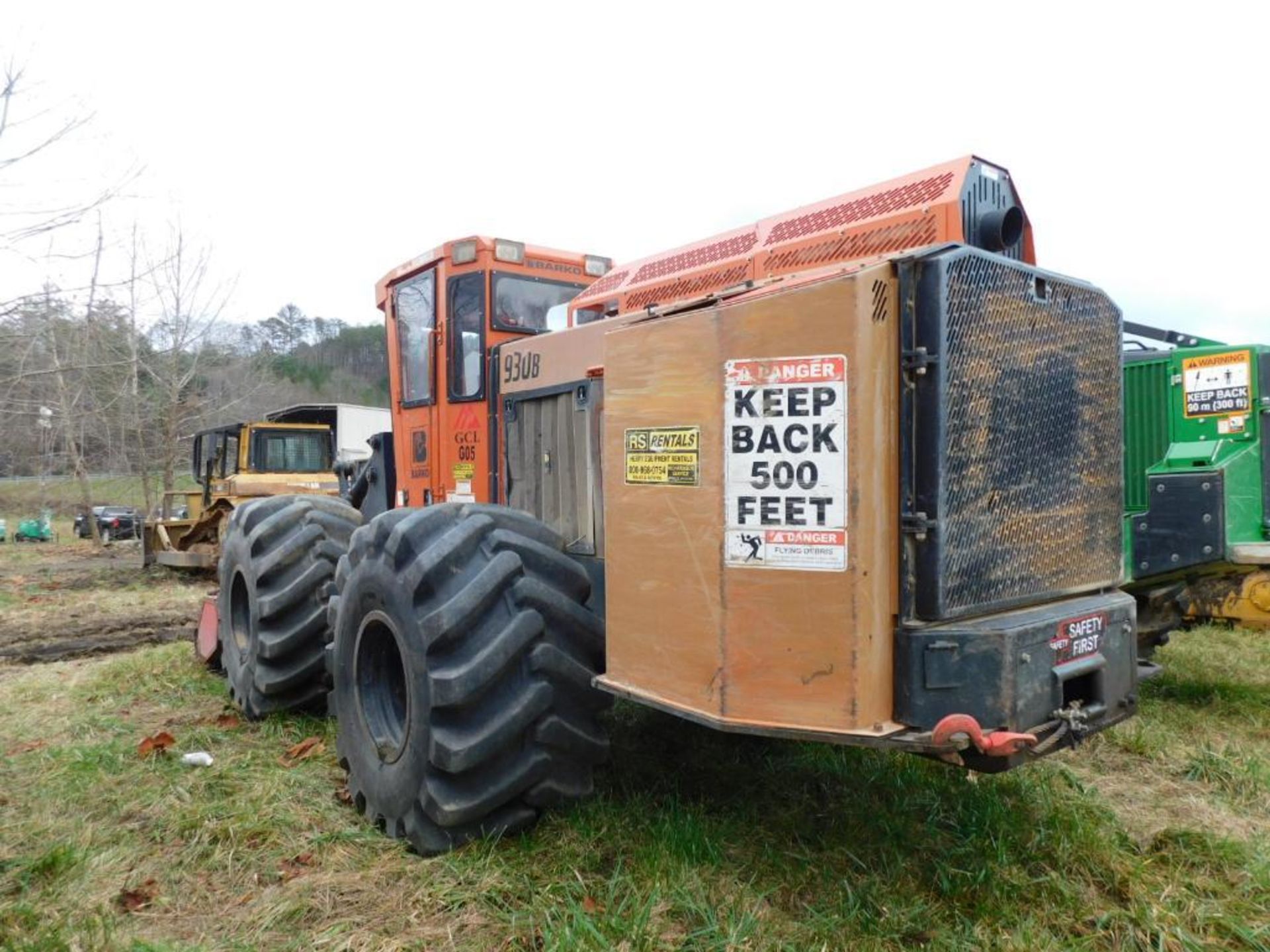 2017 Barko 930B Rubber Tire Mulcher w/Fecon Mulching Head, S/N 11793023855, 918 Hours Indicated , Cu - Image 7 of 11