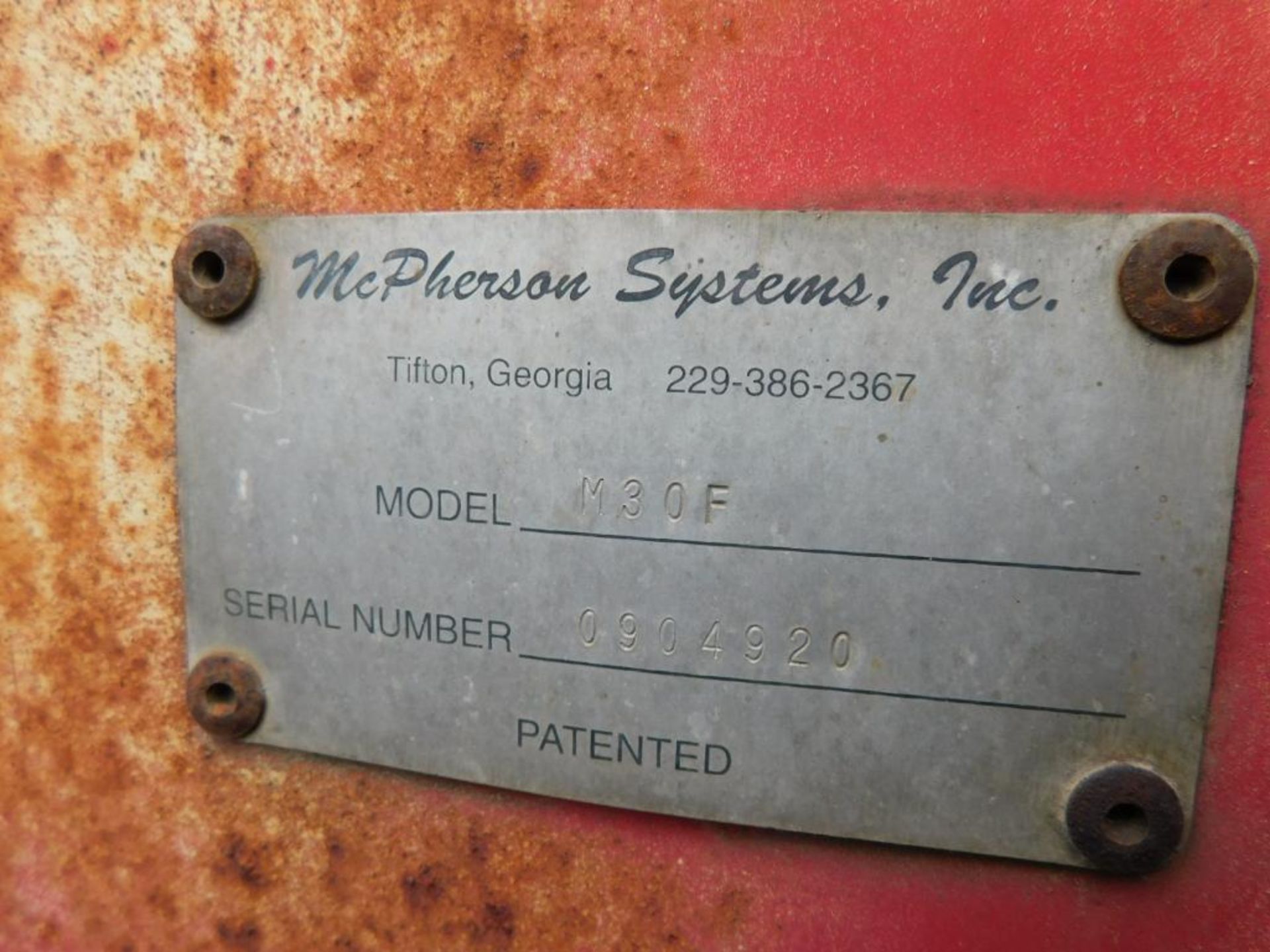 McPherson Systems, Model M30F Mobile Trench Burner, Diesel-Powered Motor, S/N 0904920 - Image 10 of 11