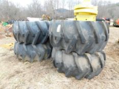 LOT: (4) 28L-26 Forestry Special Tires on Rim