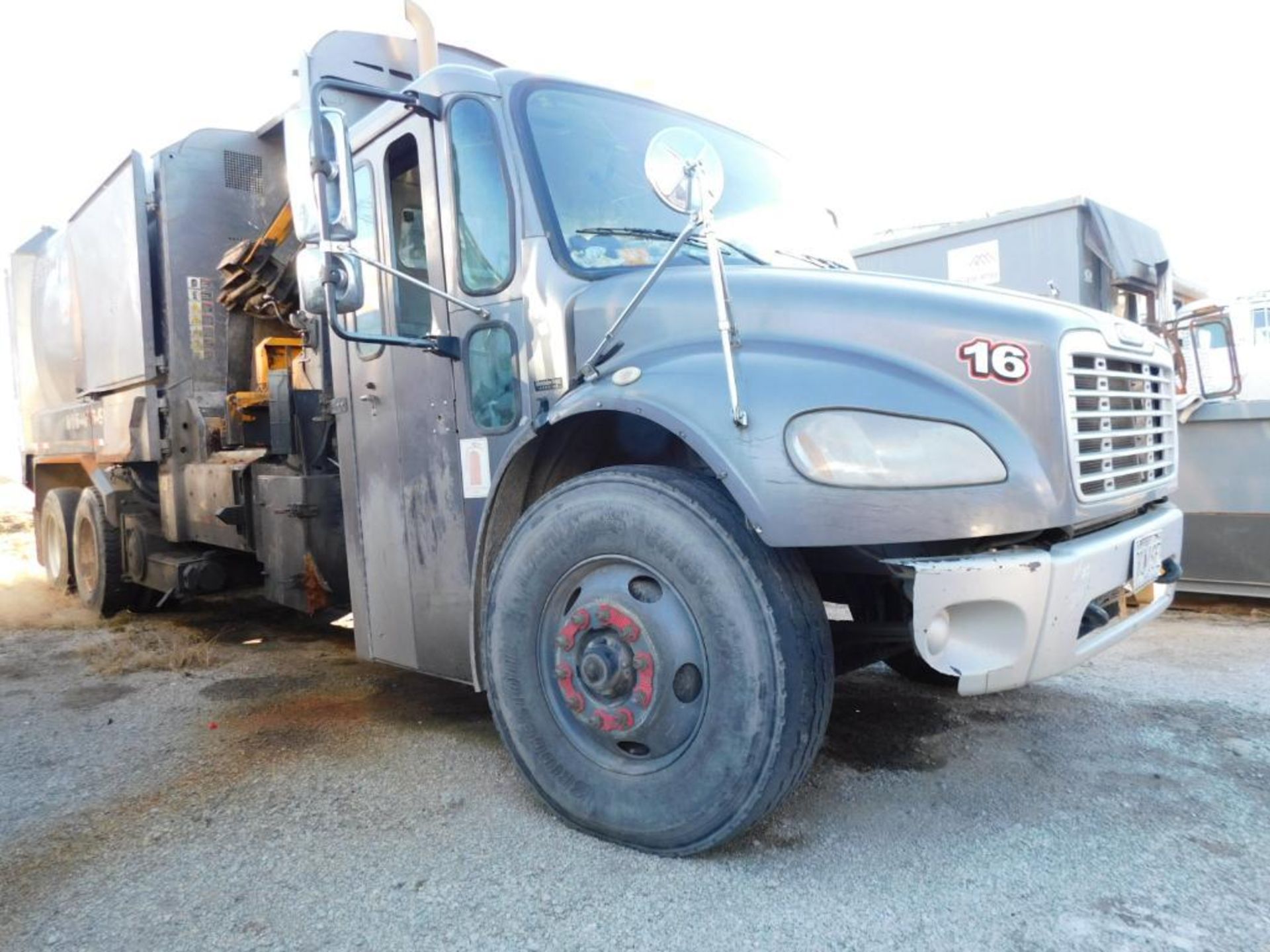 2009 Freightliner T.A. Automated Side Loader Garbage Truck Model Business Class M2, VIN - Image 3 of 26
