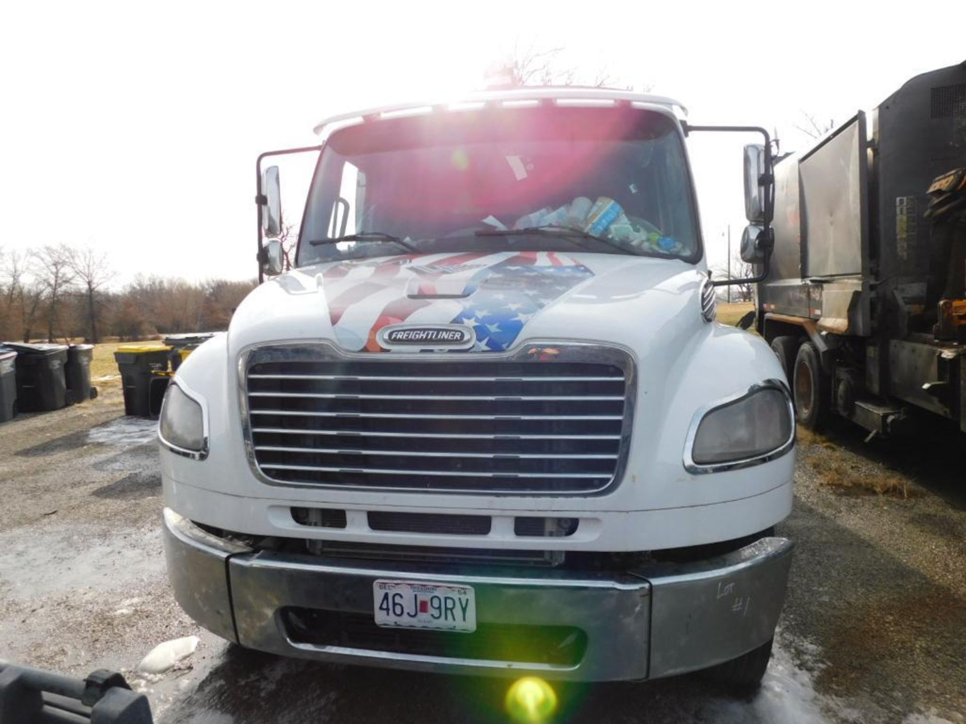 2018 Freightliner S.A. Rear Loader Garbage Truck Model M2106, VIN 3ALACXFEXJDJN8527, 9L. Cummins Tur - Image 3 of 18