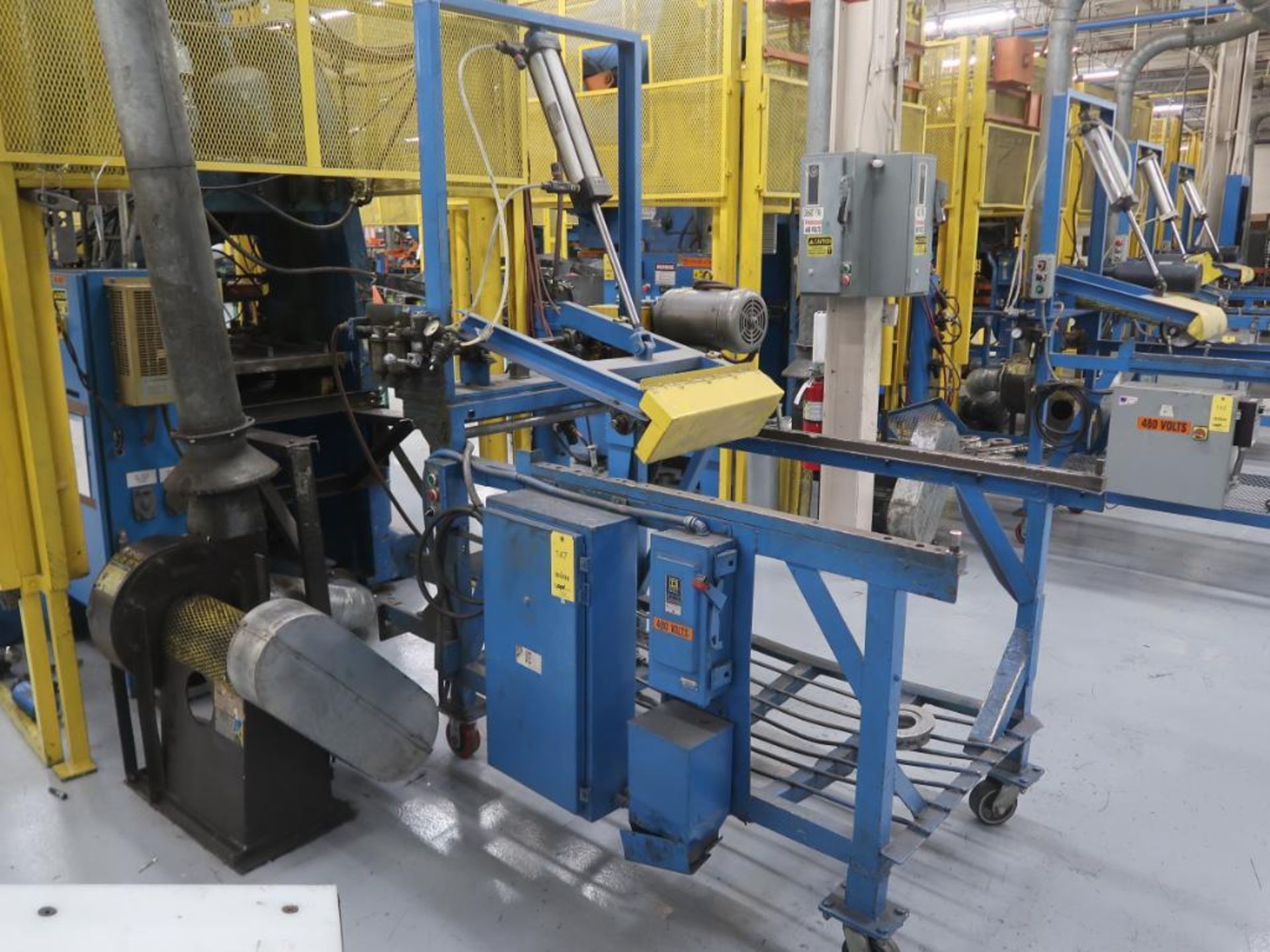 Multi-Roll Custom Built Roll Feeder, Pneumatic Tension, Variable Speed (LOCATION: 39 PEARCE