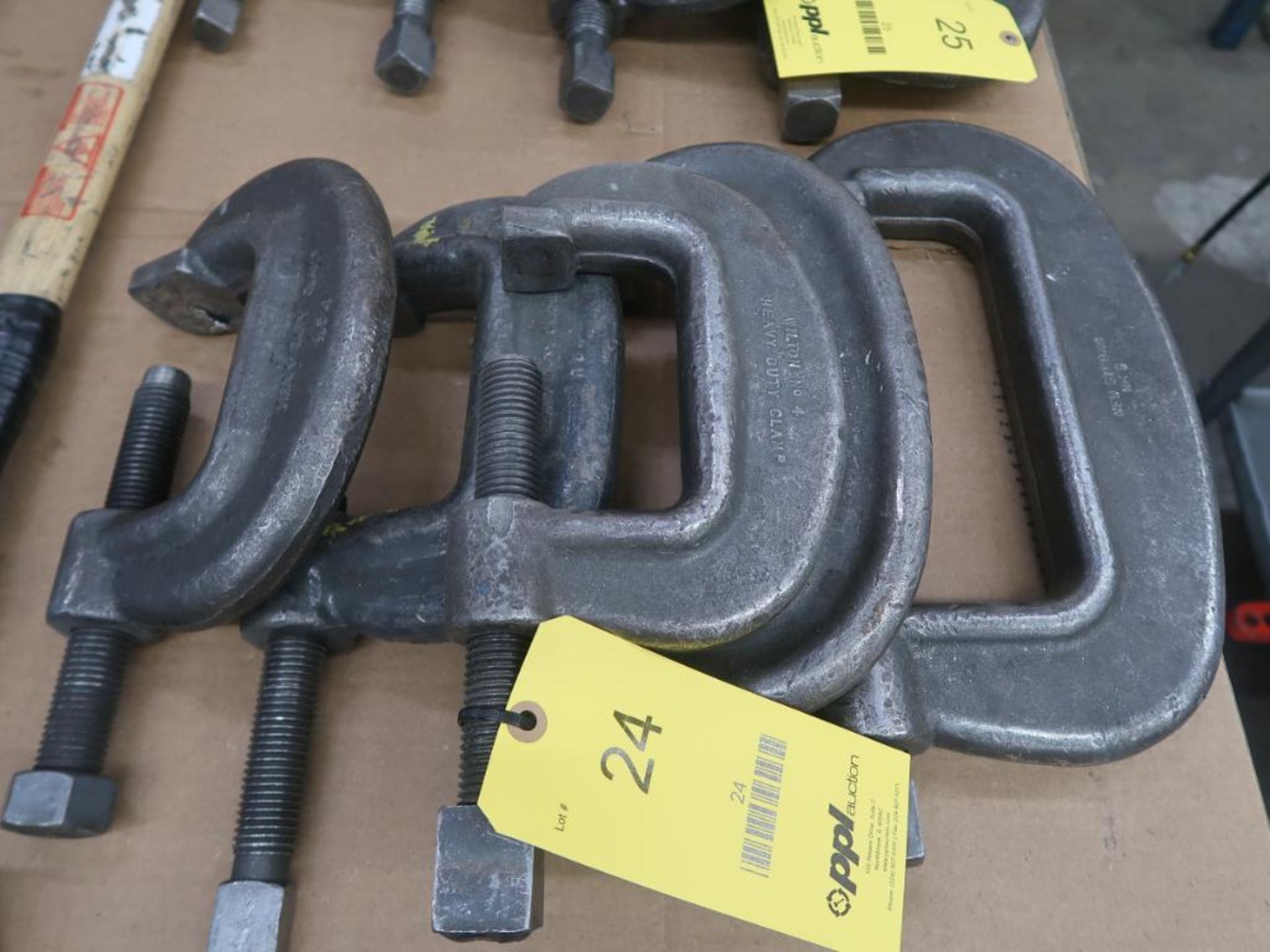 LOT: (5) Assorted Boiler Clamps (LOCATION: 39 PEARCE INDUSTRIAL RD., SHELBYVILLE, KY 40065)