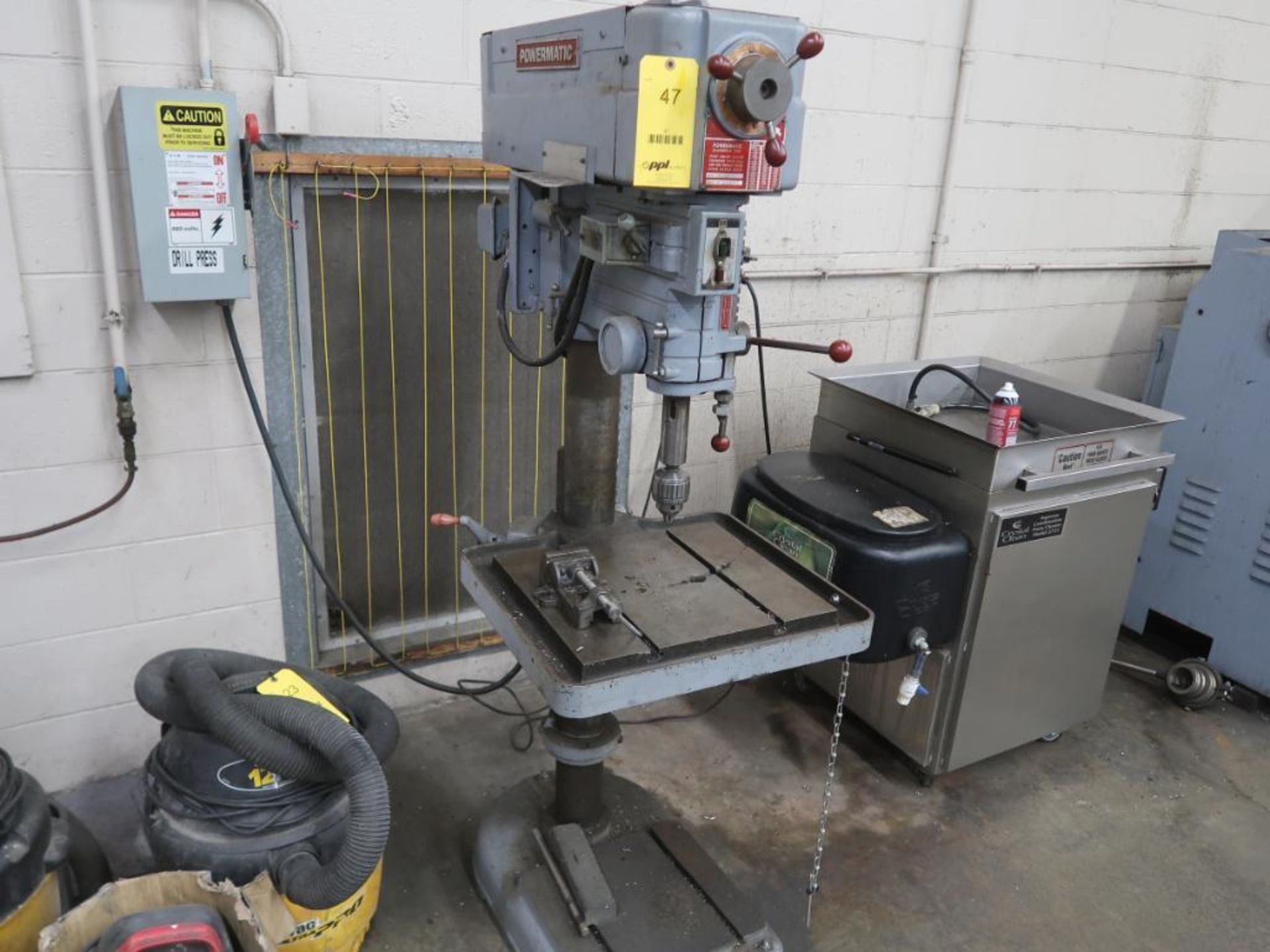 Powermatic Floor Stand, 20", Vertical Drill Press T-Slot Table, 20" x 22" (LOCATION: 39 PEARCE