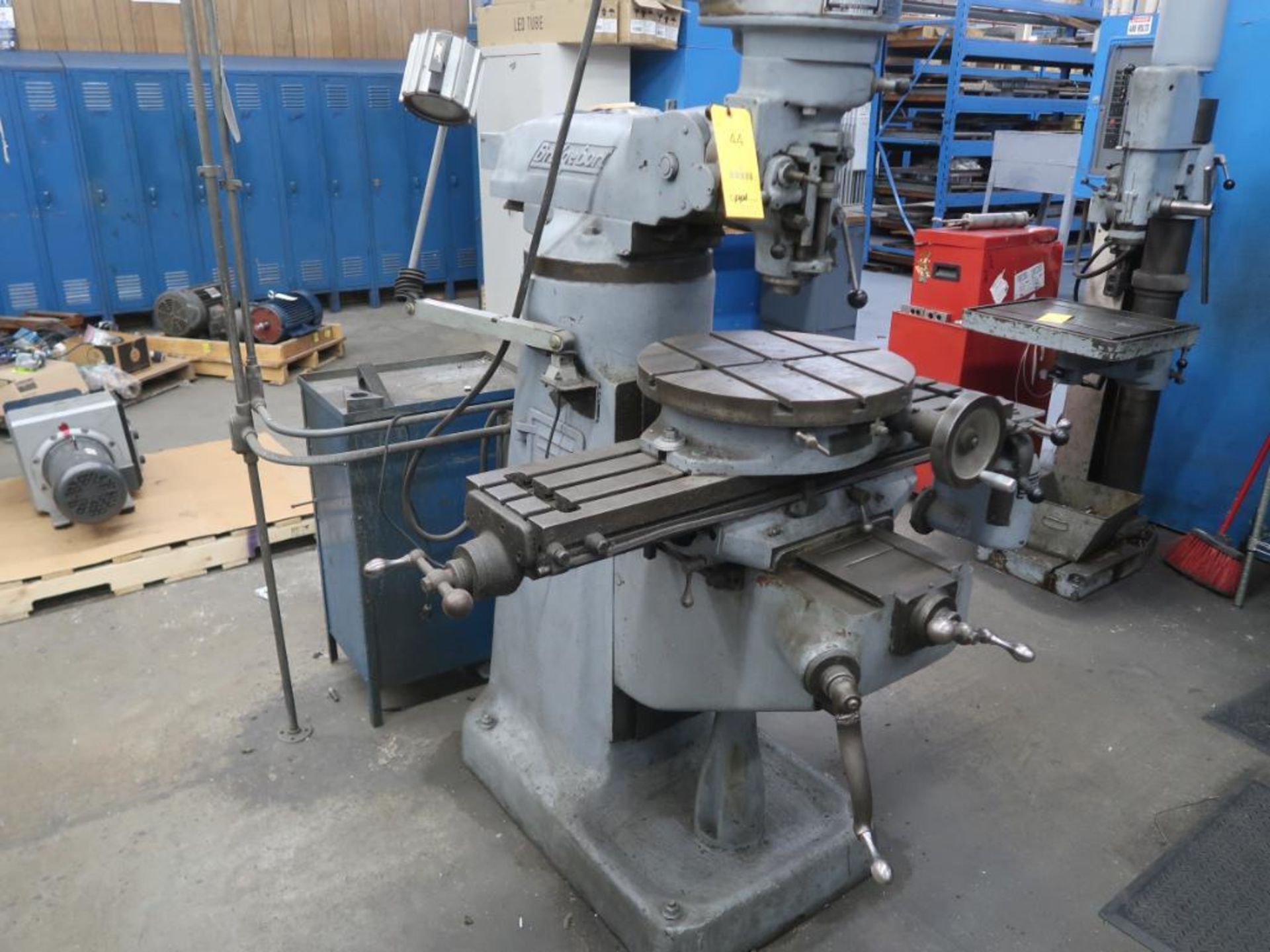 Bridge Port Milling Machine, 9" x 42", S/N 95274, DRO 18" T-Slot Base Turn Table (LOCATION: 39