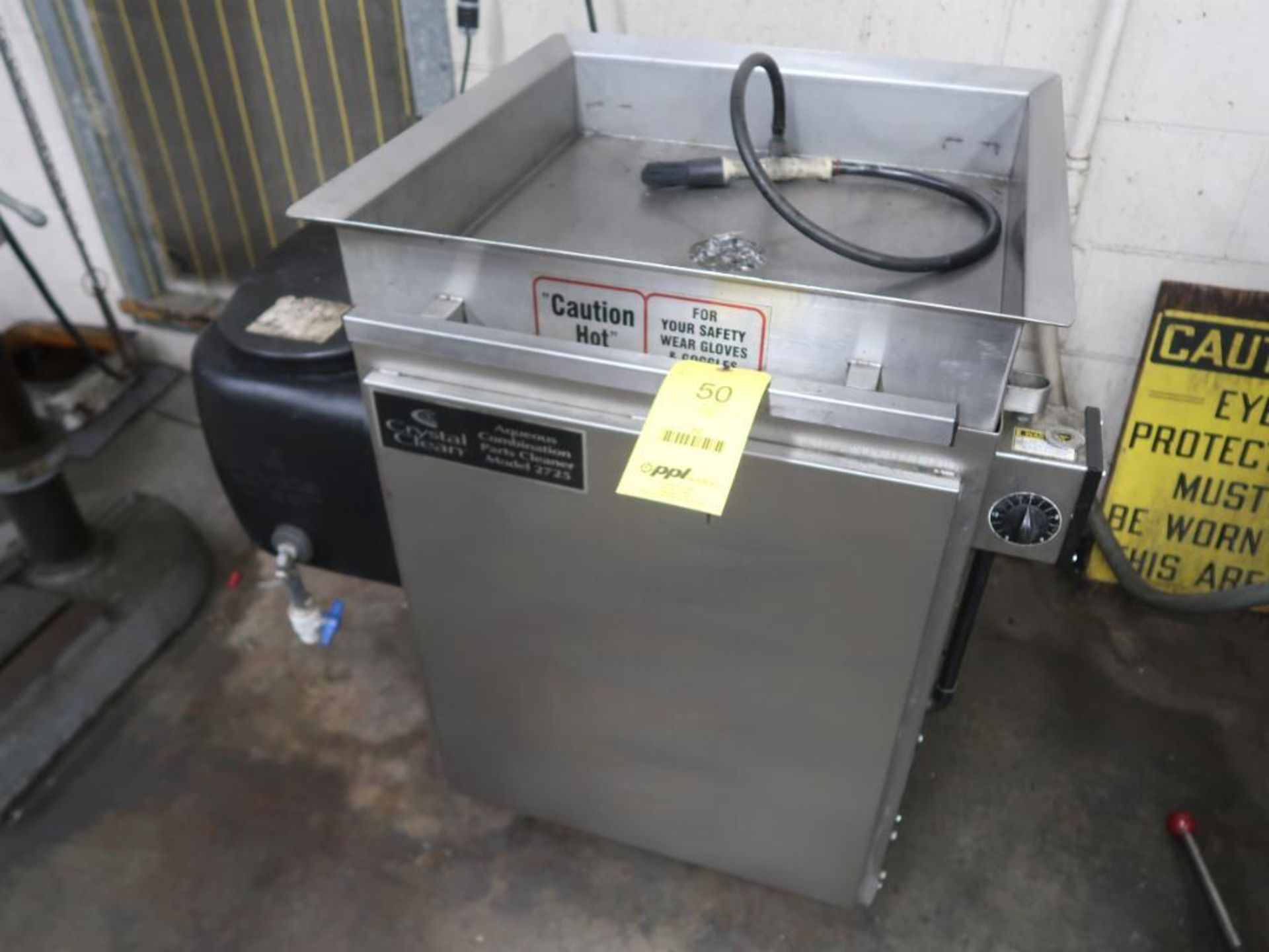 Crystal Clean Model 2725 Parts Washer, Stainless Construction (LOCATION: 39 PEARCE INDUSTRIAL RD.,