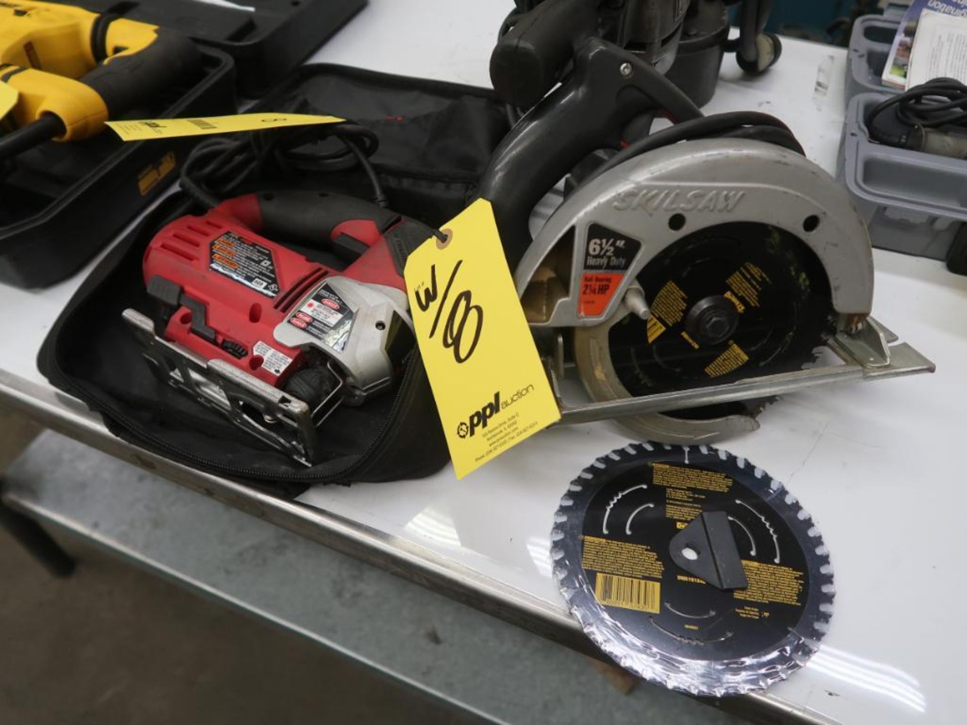 LOT: (1) Skil MDL 4495 Jig Saw, (1) Skil MDL 552 6-1/2" Circular Saw (LOCATION: 39 PEARCE INDUSTRIAL