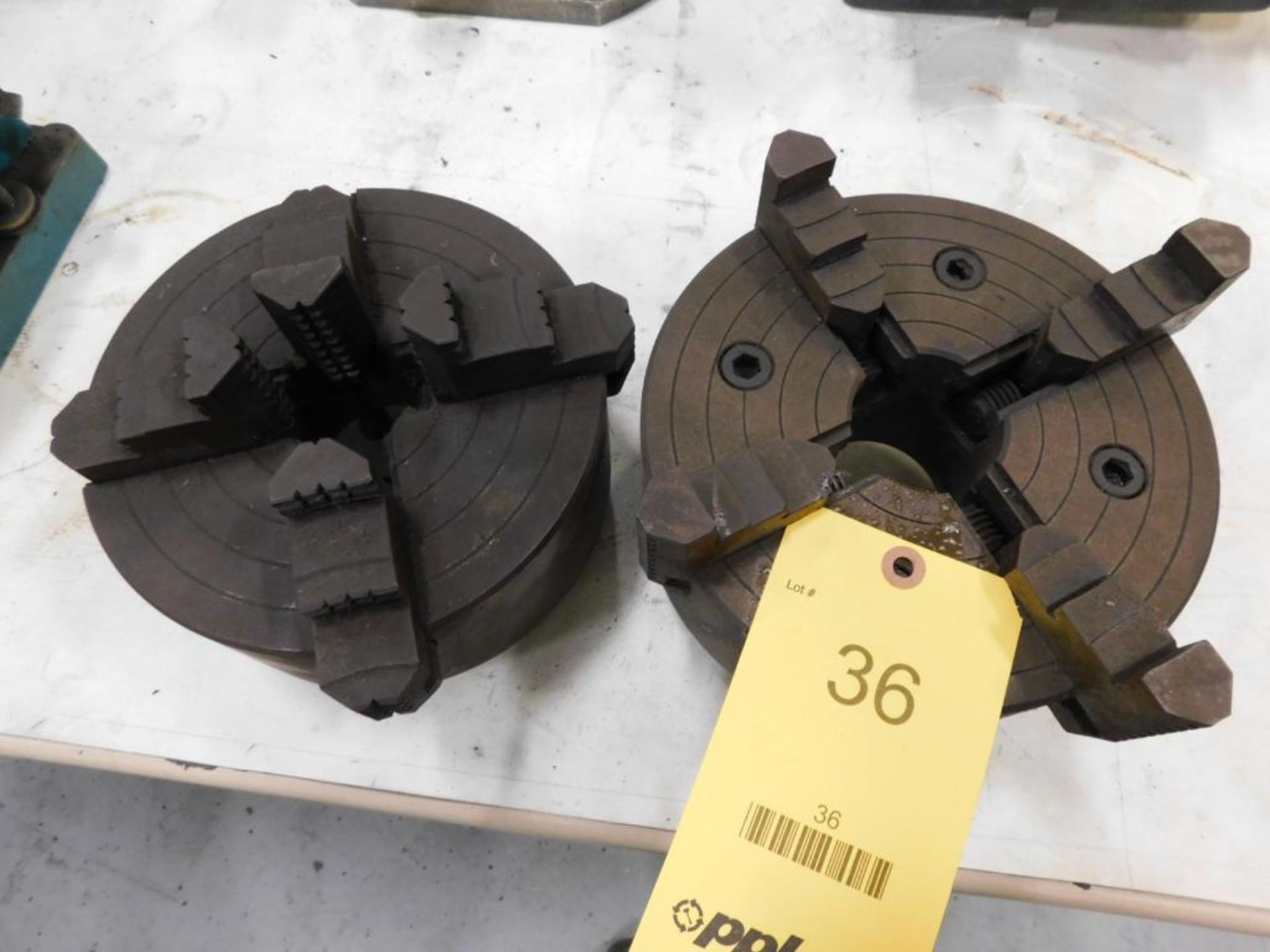 LOT: (2) 4-Jaw Chucks, 8"