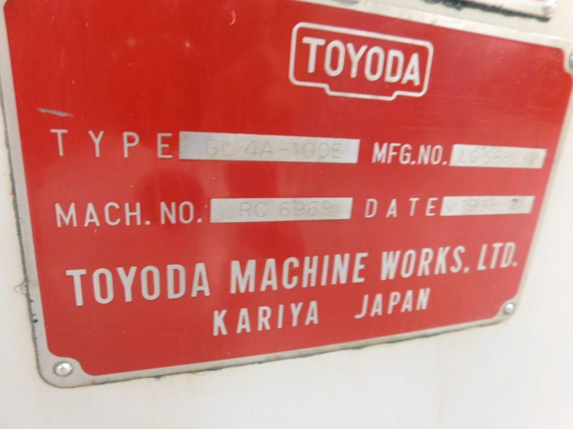 1998 Toyoda GL 4A-100E CNC Universal Cylindrical Grinder, Toyoda GC 32 Control, 12.6" Swing, 16" x 3 - Image 10 of 10