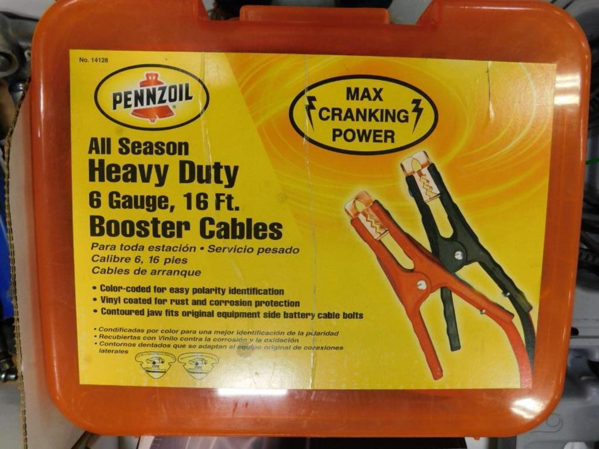 LOT: Pennzoil Heavy Duty Jumper Cables, Diehard Battery Charger