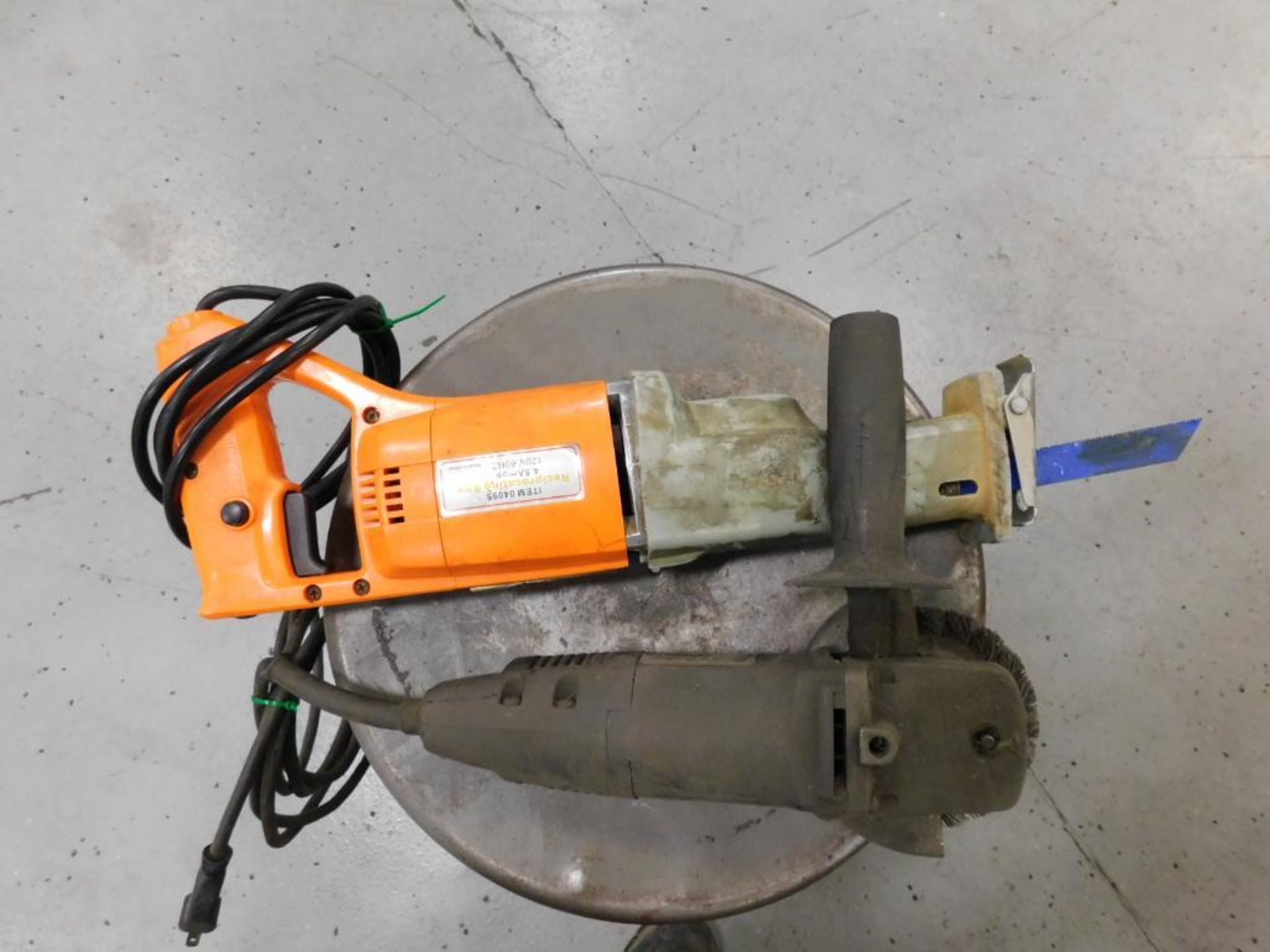 LOT: Clarke 6" Abrasive Cut-Off Saw, Sawzall, Right Angle Grinder - Image 2 of 2