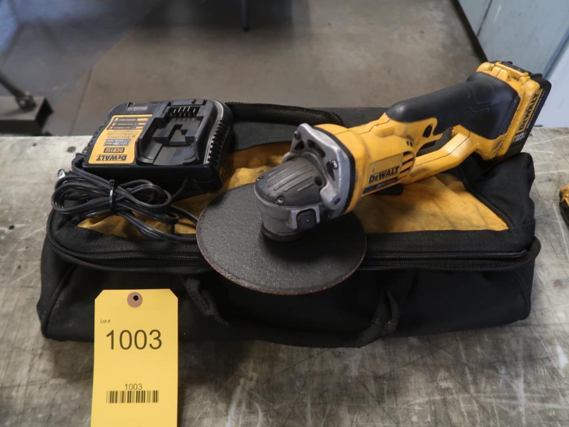 LOT: DeWalt Grinder Charger, (1) Battery (LOCATION: 4600 BELOIT DR., SACRAMENTO, CA 95838)