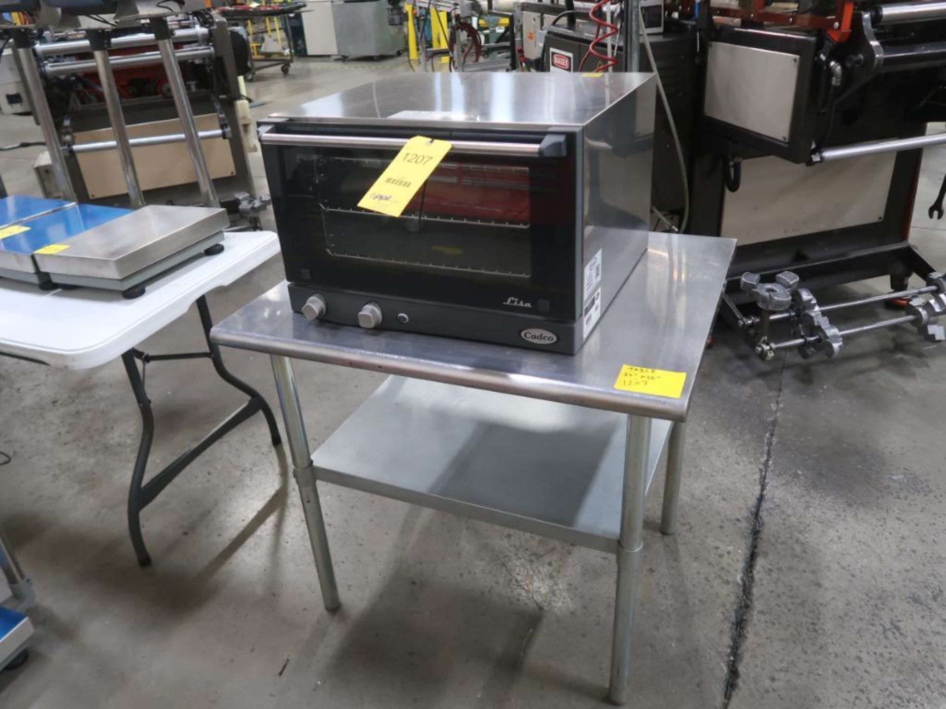 LOT: CADO XAF013 Convection Oven, Stainless Top Table 30" x 36" (LOCATION: 4600 BELOIT DR.,