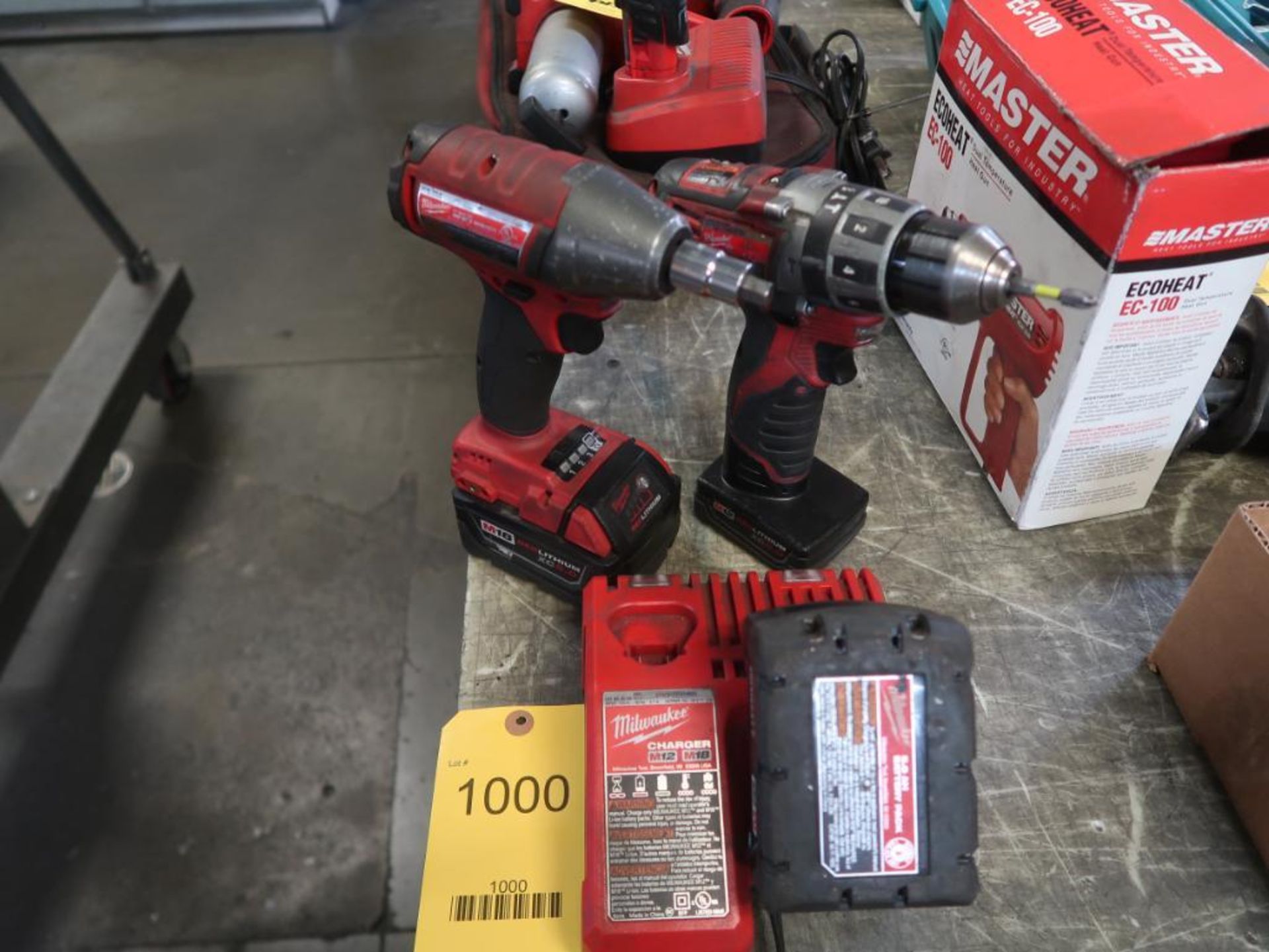 LOT: Milwaukee Drill Impact Driver 18V, Charger, (2) Batteries (LOCATION: 4600 BELOIT DR.,