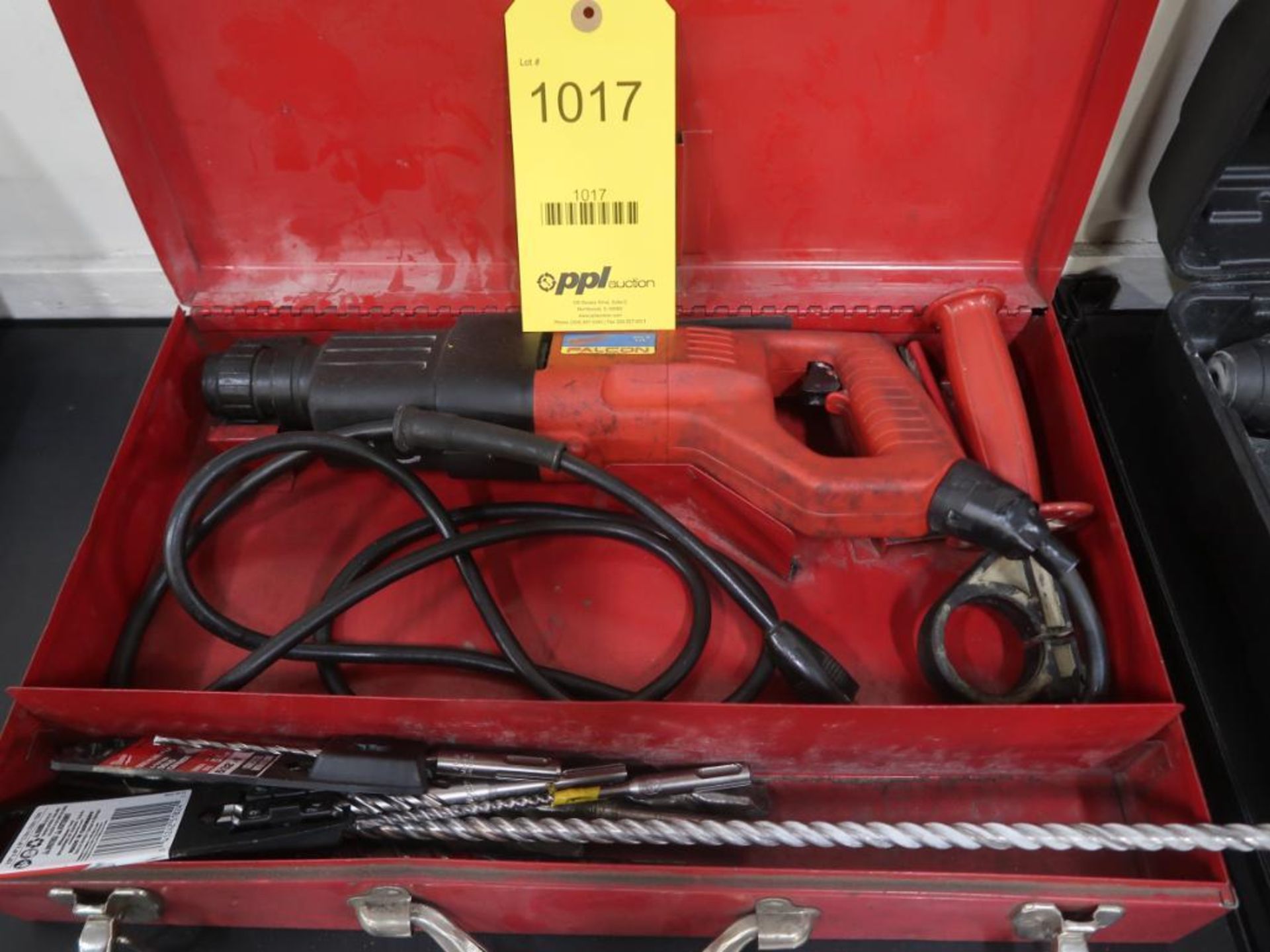 LOT: Milwaukee Falcon 3/4" SDS Rotary Hammer, Case, Bits (LOCATION: 4600 BELOIT DR., SACRAMENTO,