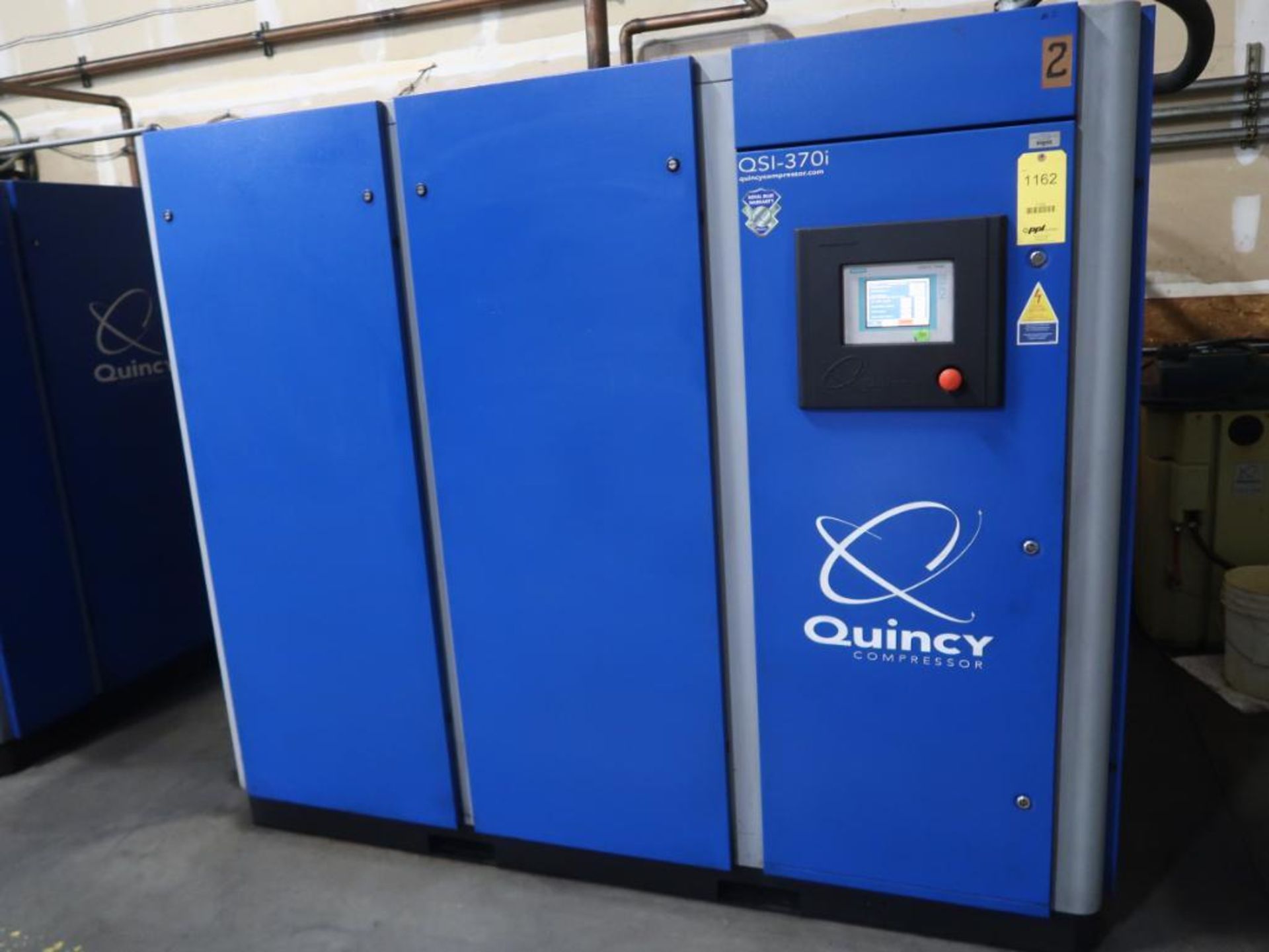 Quincy Model QSI370 Rotary Screw Air Compressors, S/N 1104280050, Total Hours Indicated 66863 (