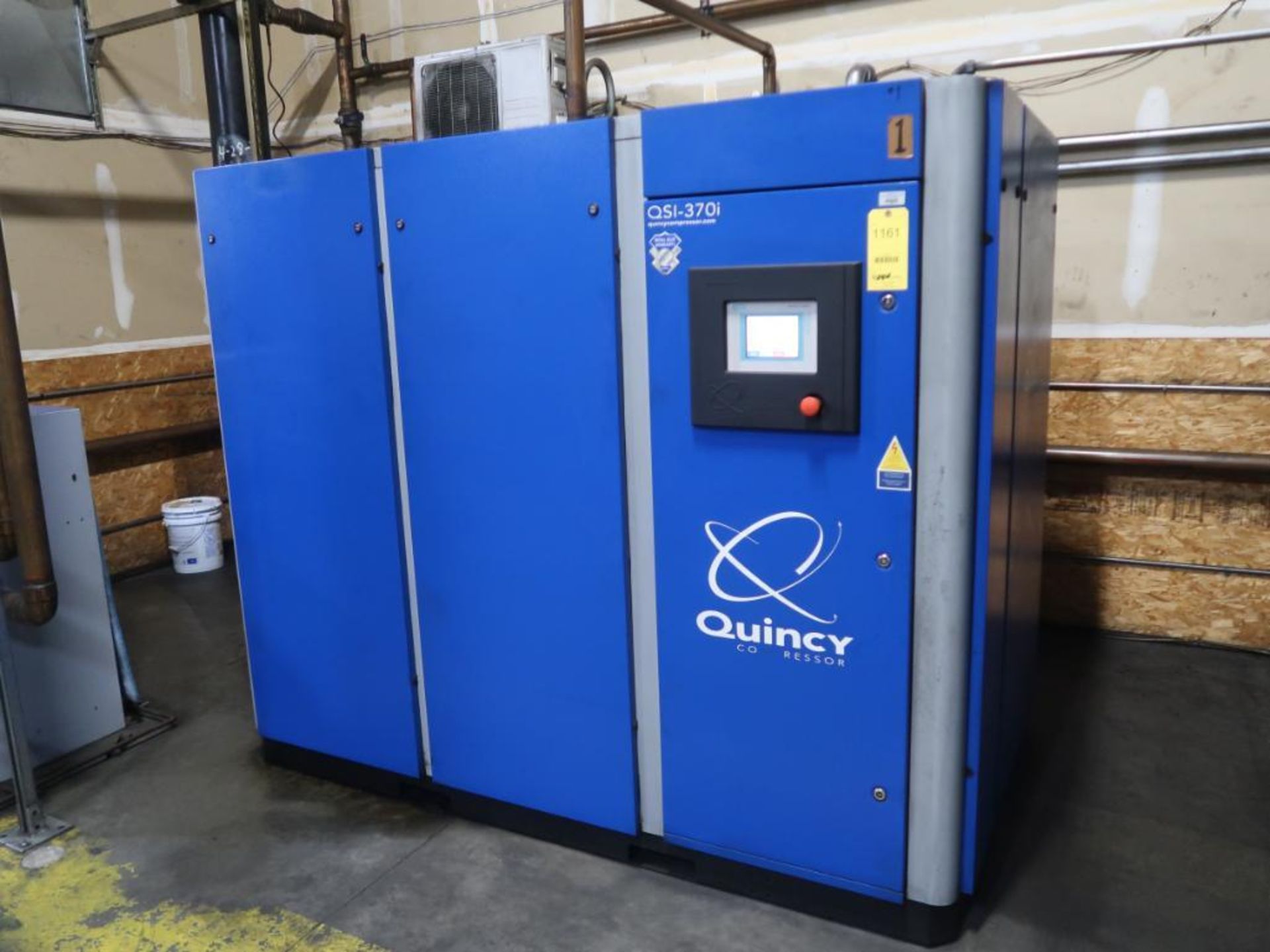Quincy Model QSI370 Rotary Screw Air Compressors, S/N 1104270126, Total Hours Indicated 10935 (
