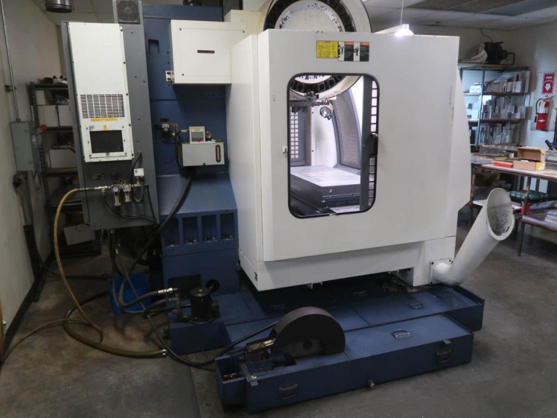 LOT: YCM Vertical Machining Center XV102A, S/N 1000, 2005 Table 21-1/2" x 44", Fanuc MXP-200I, 3- - Image 10 of 11