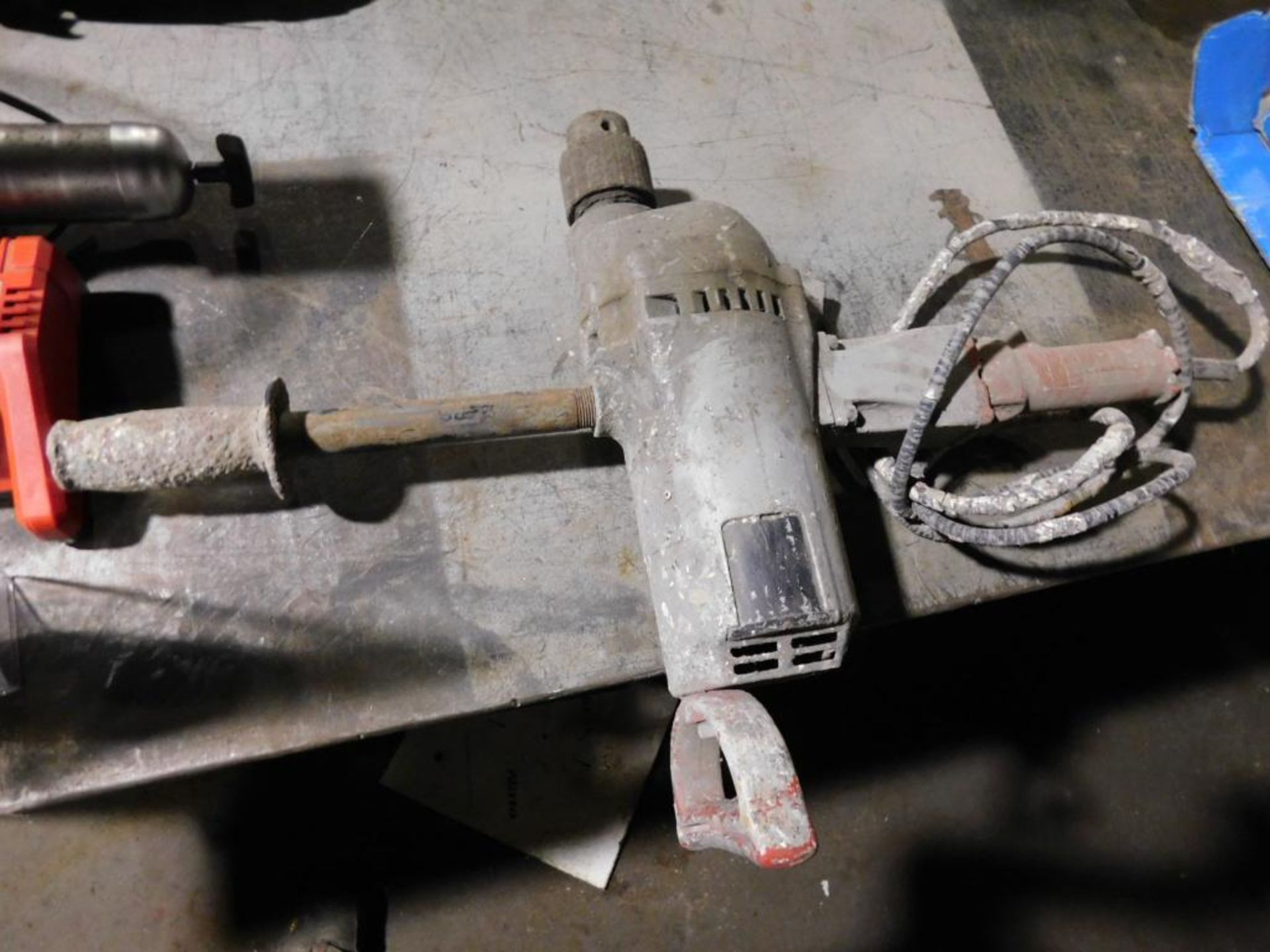 LOT: Milwaukee Cordless Grease Gun, Mixer Drill, Soldering Gun & Threading Kit - Image 3 of 4