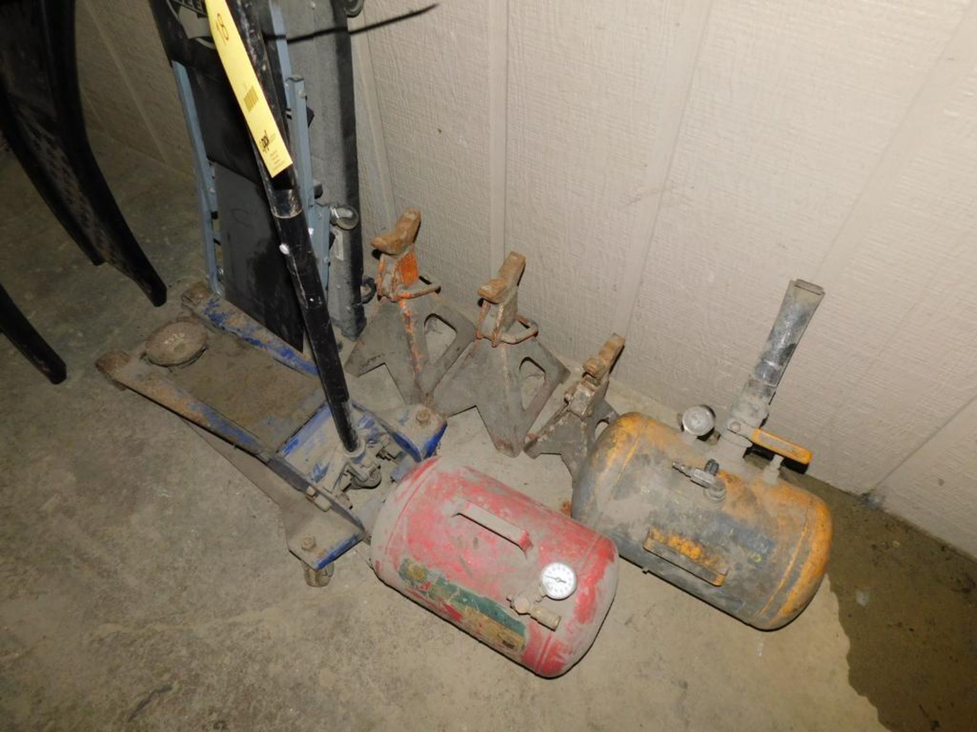 LOT: Floor Jack, Jack Stands, Tire Inflator and Ramps - Image 2 of 3