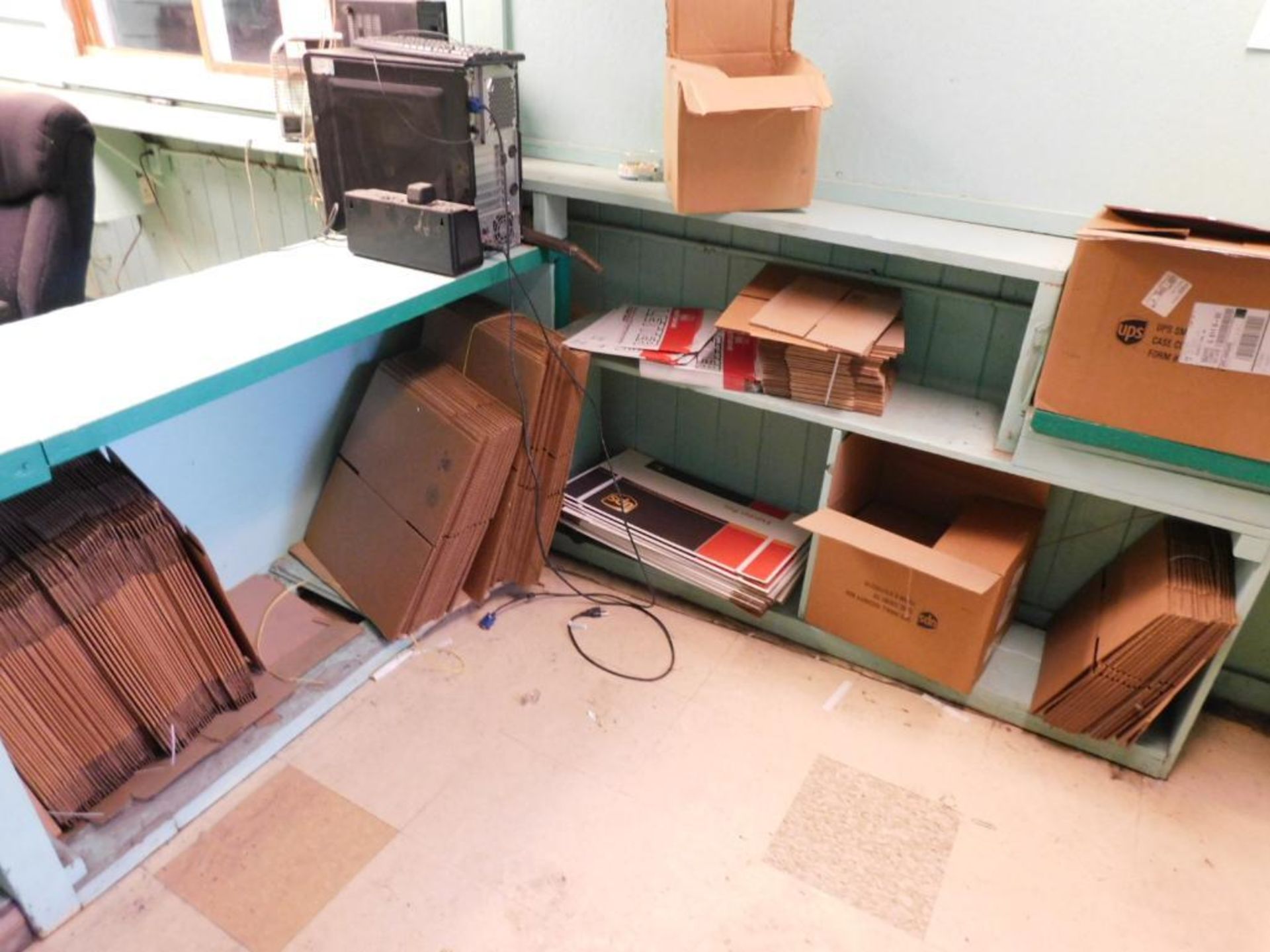 LOT: Contents of Offices: Desks, Chairs, File Cabinets, Monitors (NO TOWERS OR PRINTERS) - Image 8 of 11