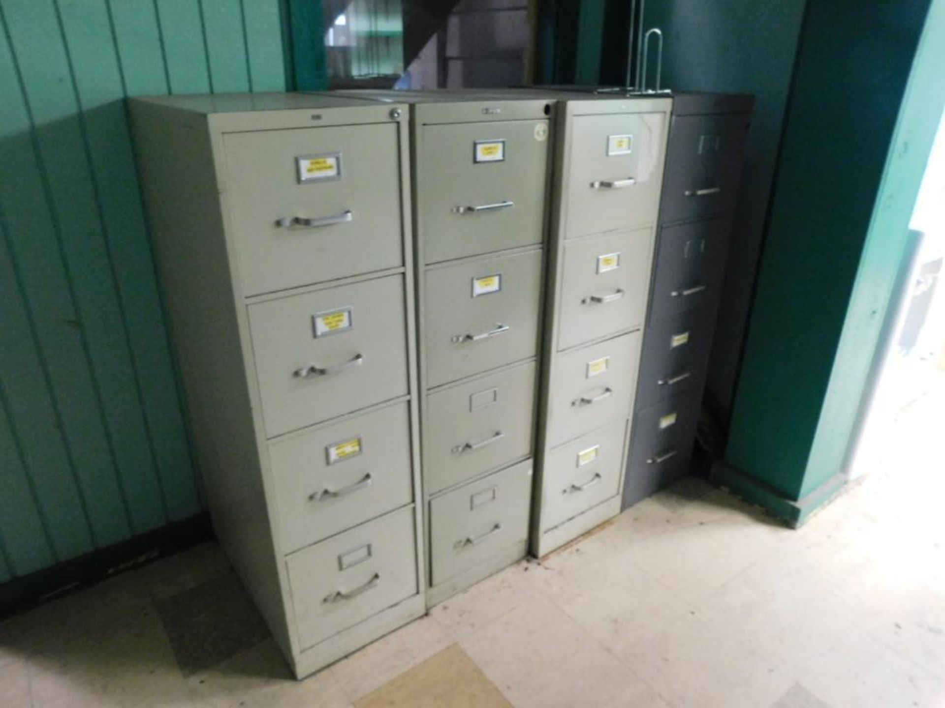 LOT: Contents of Offices: Desks, Chairs, File Cabinets, Monitors (NO TOWERS OR PRINTERS) - Image 3 of 11