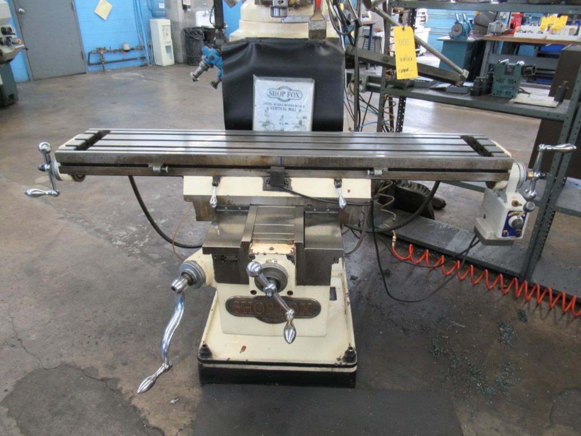 Shop Fox Model M1006 Mill 2.2kw 60-4200 RPM, 54" x 10" T-Slot Table, Power X Shop Fox 3-Axis DRO Pow - Image 3 of 5