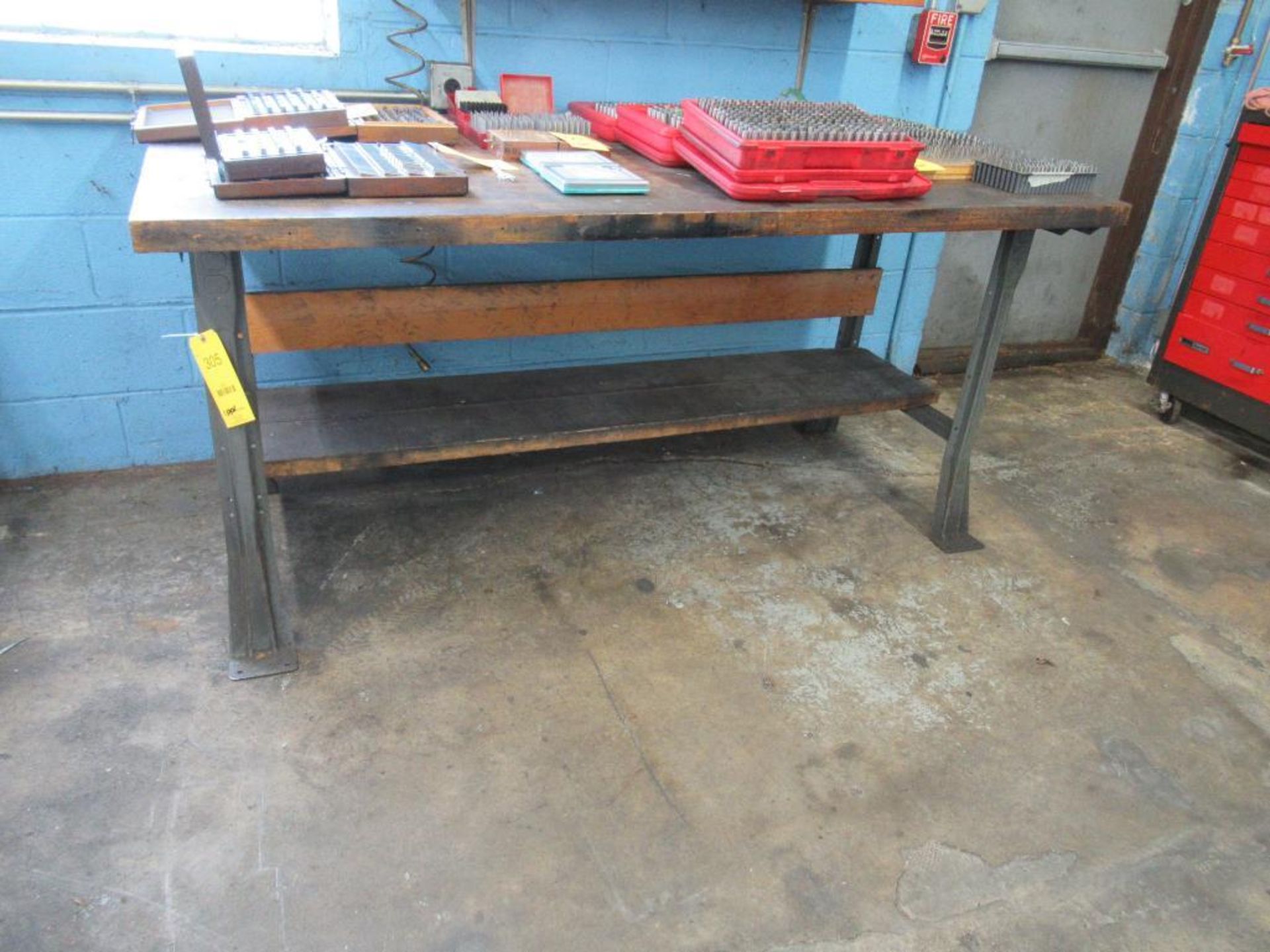 36" x 72" Maple Top Work Bench "No Contents"