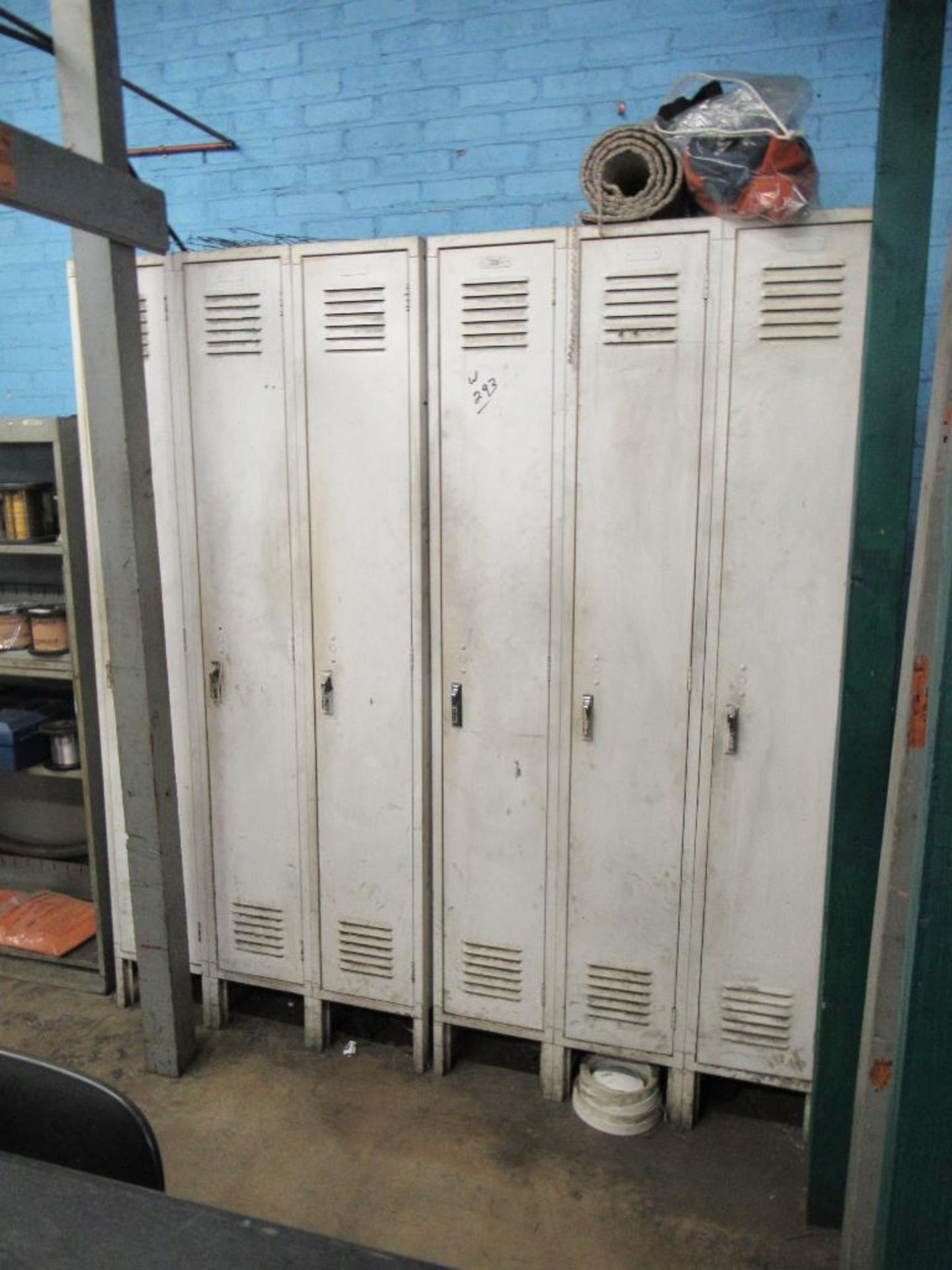 LOT: Cabinet w/Lifting & Tie Down Straps, (6) Lockers, (2) File Cabinets - Image 6 of 6