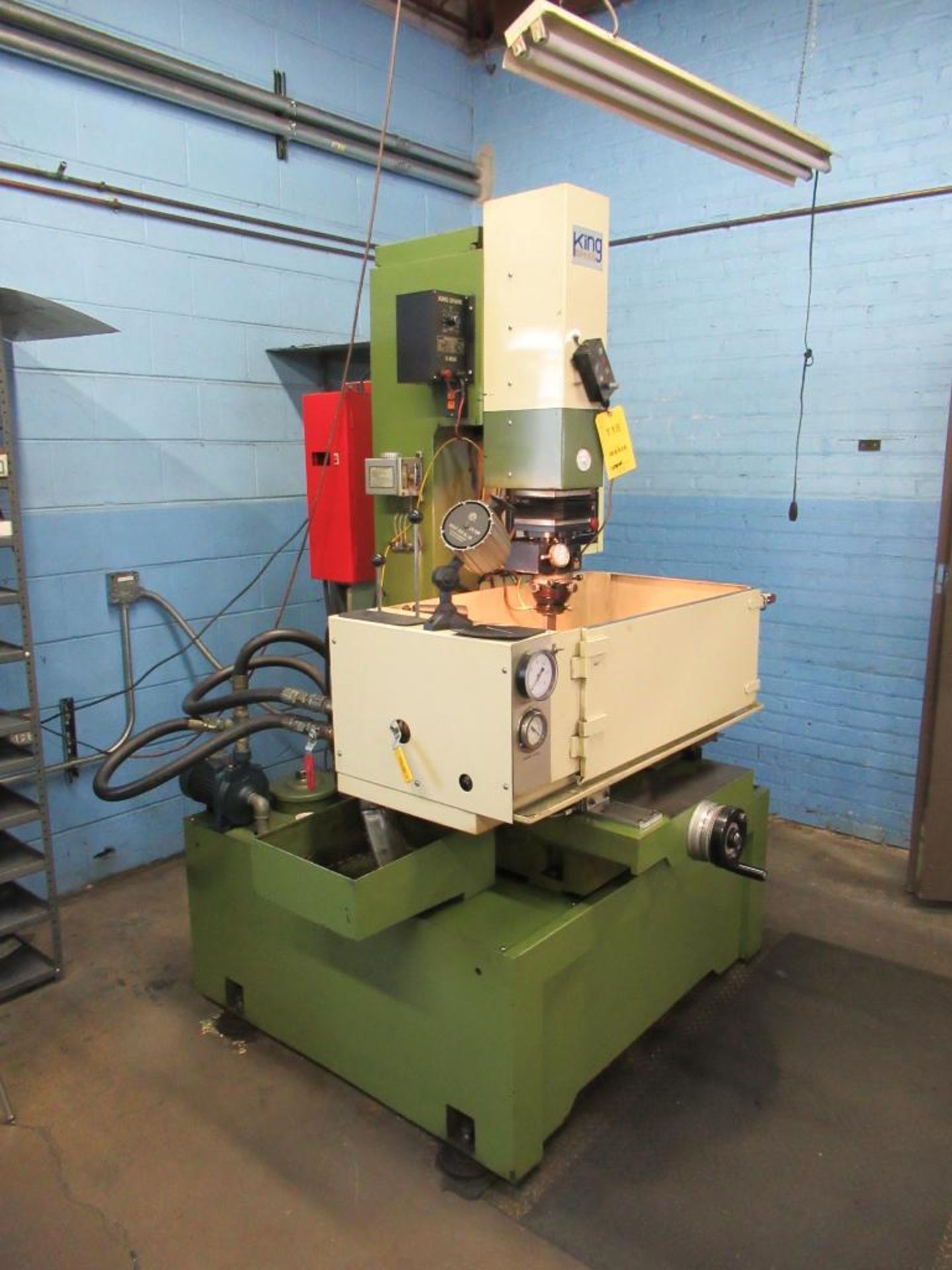 King Spark Sinker EDM, Model L362, 24" x 12" Work Table, 3-Axis DRO, Pendant Control, S/N 303-20 - Image 4 of 9