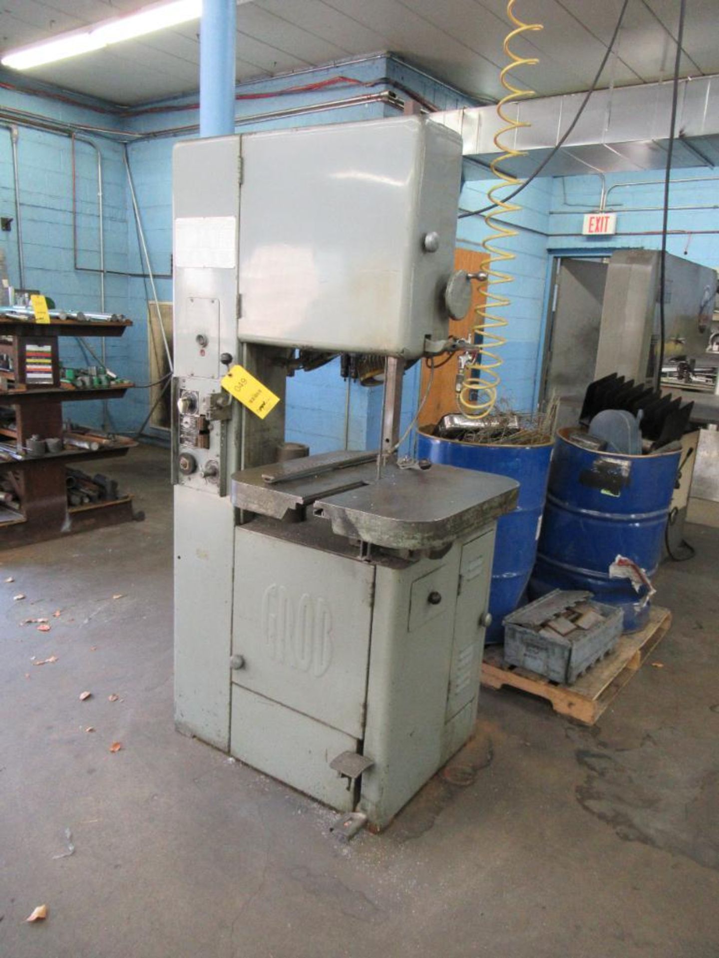 Grob Vertical Band Saw w/18" Throat, 24" x 24" Tilting Table & Blade Welder