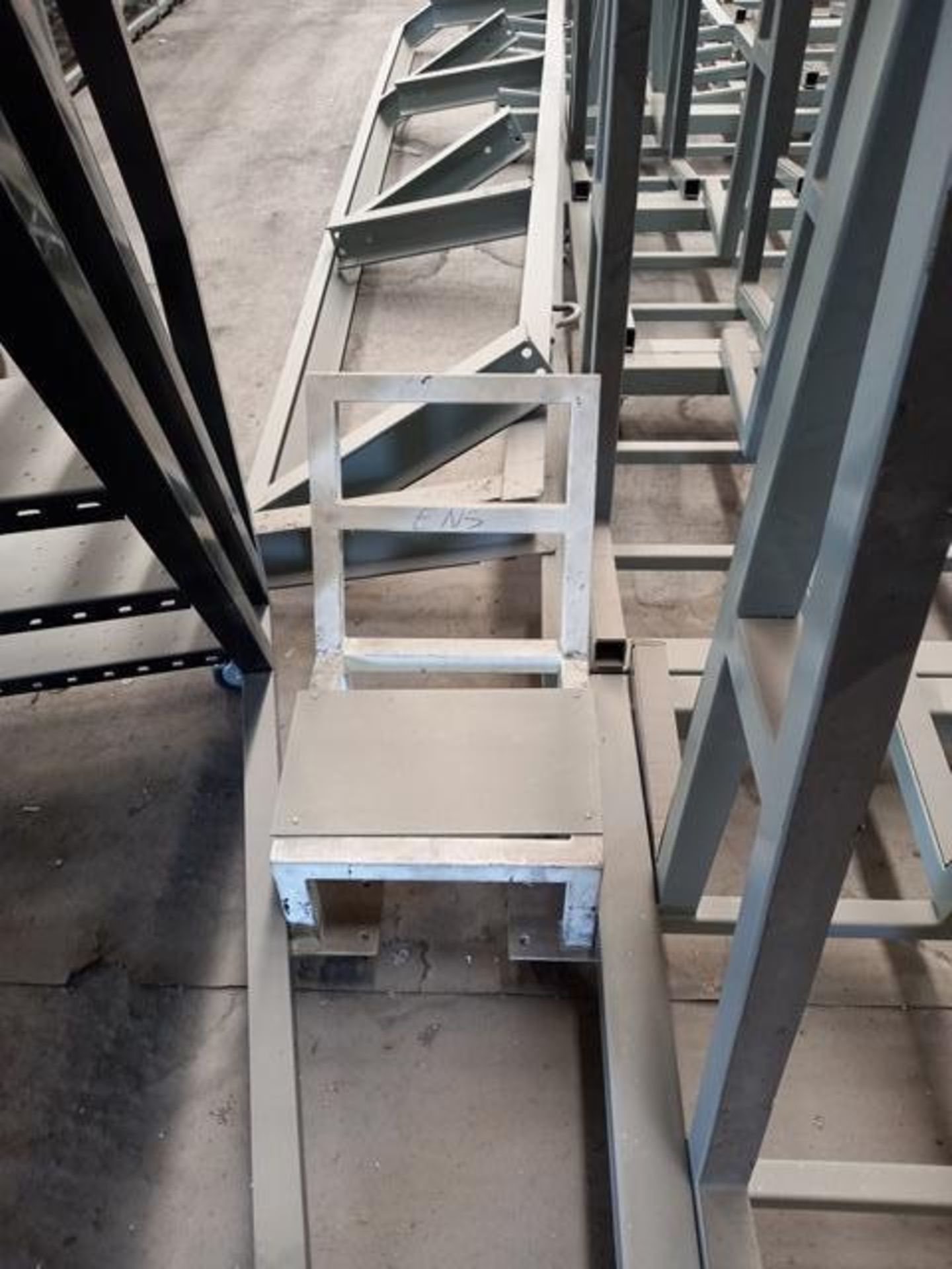 LOT: (12) Blacksmith Worktables with Wheels, Tubular Profile, (7) Metallic Castors with Wheels, 2" X - Image 4 of 20