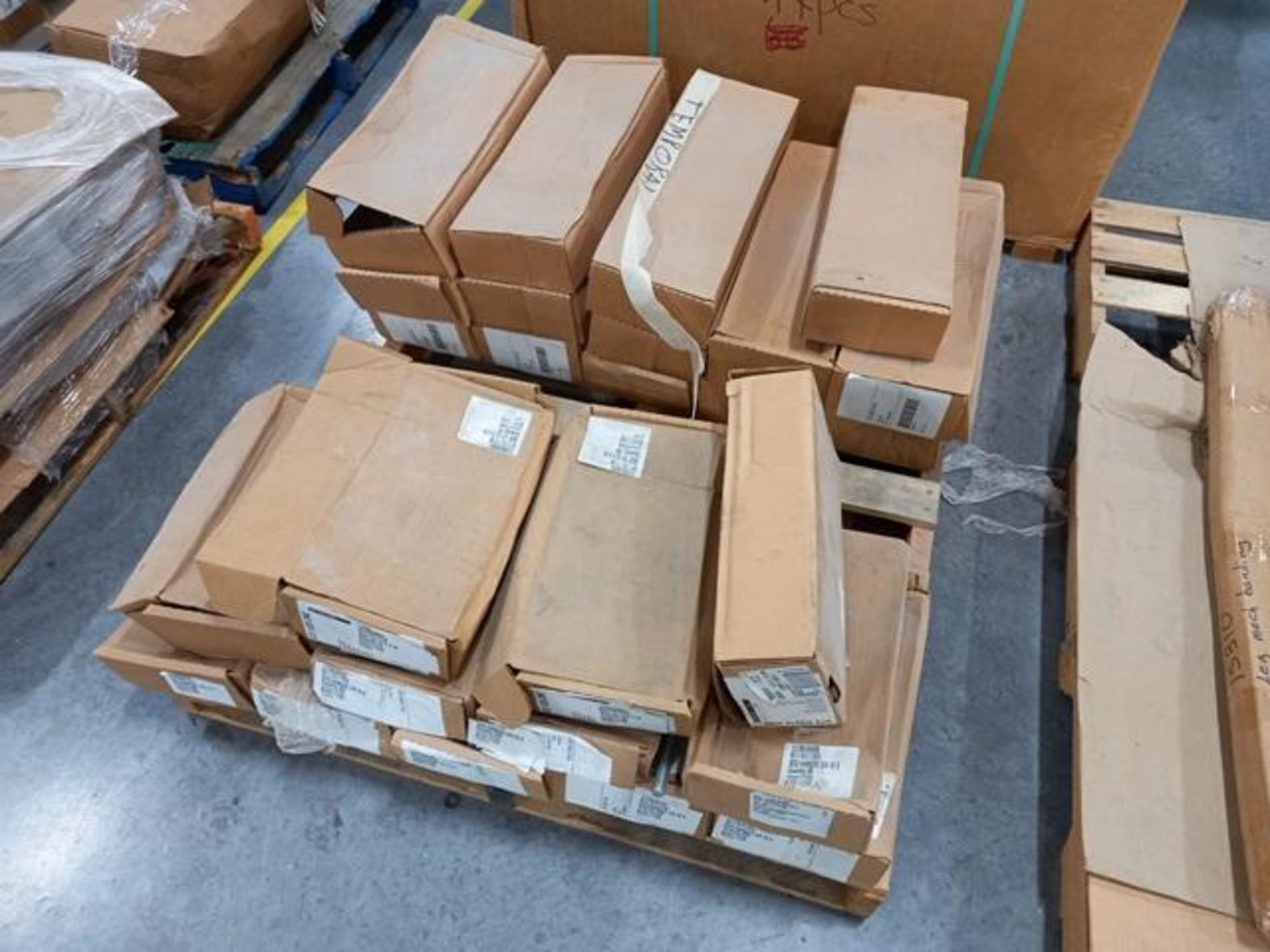 LOT: (100 approx.) Pallets of Assorted Materials Which Include, Metal Parts for Screens, Aluminum - Image 77 of 148