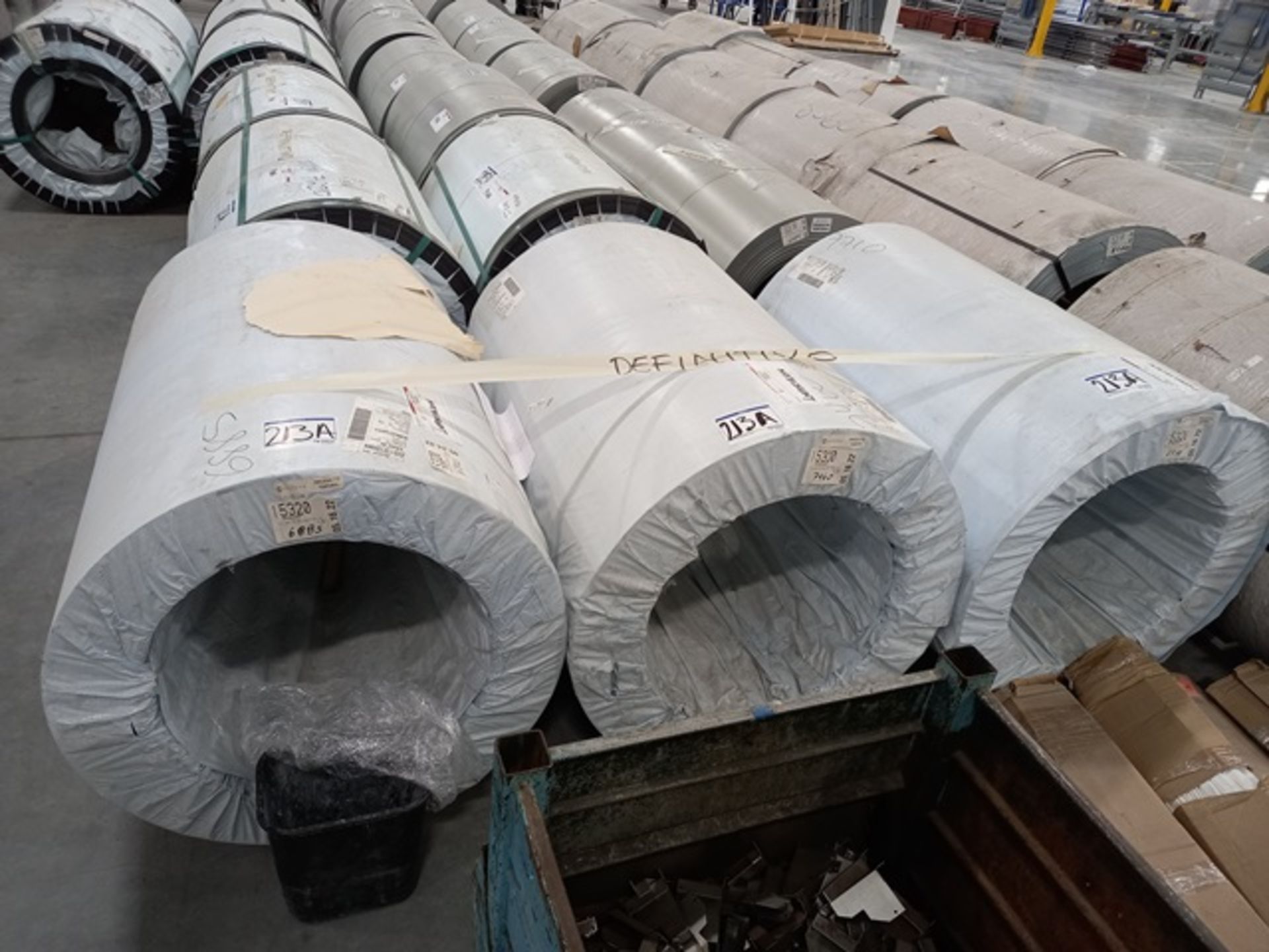 LOT: Steel Coils: (3) Cr G30 Steel Rolls 18ga X 49-3/4 (Approximate Weight 22,055 Lbs), (7) Mb-S - Image 2 of 4